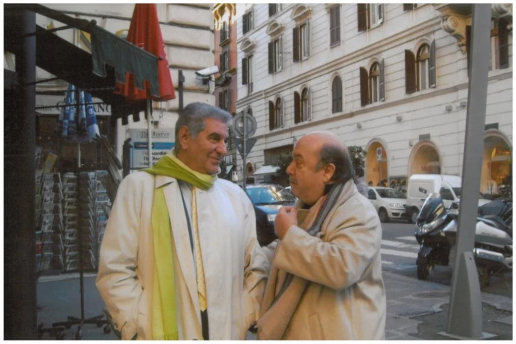 Carlo Maietto con Lino Banfi
