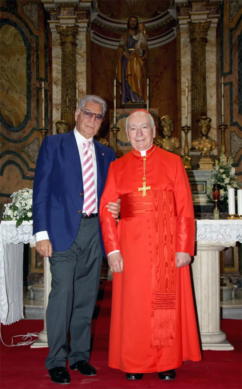 Roma, 26 aprile 2012. Cerimonia di consegna della Diaconia di San Giuseppe dei Falegnami a S.E. Card. Francesco Coccopalmerio.