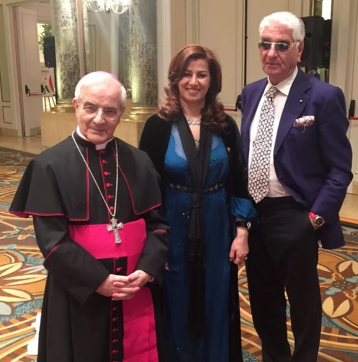 Vescovo GIANFRANCO GIROTTI e L'ambasciatrice curda REZAN KADER