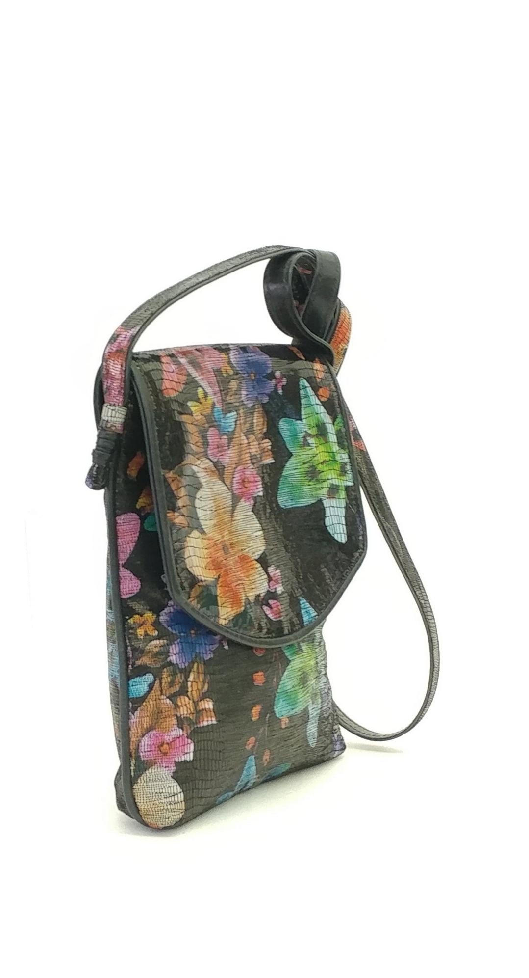 Anthony Luciano custom Helena Crossbody - Stamped Floral Leather