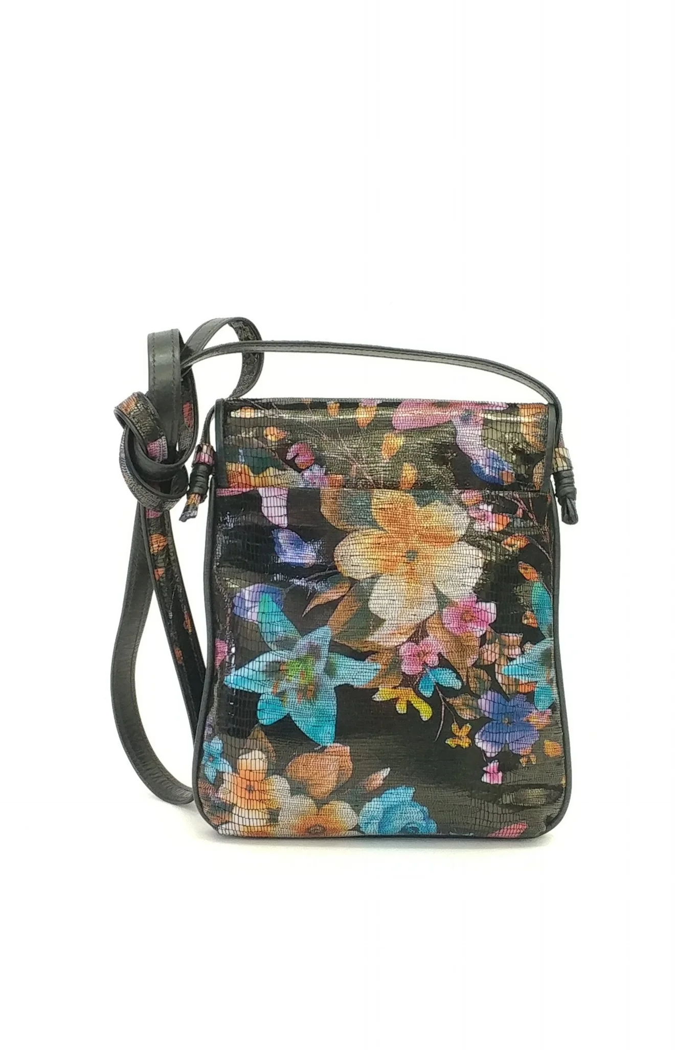 Anthony Luciano custom Helena Crossbody - Stamped Floral Leather