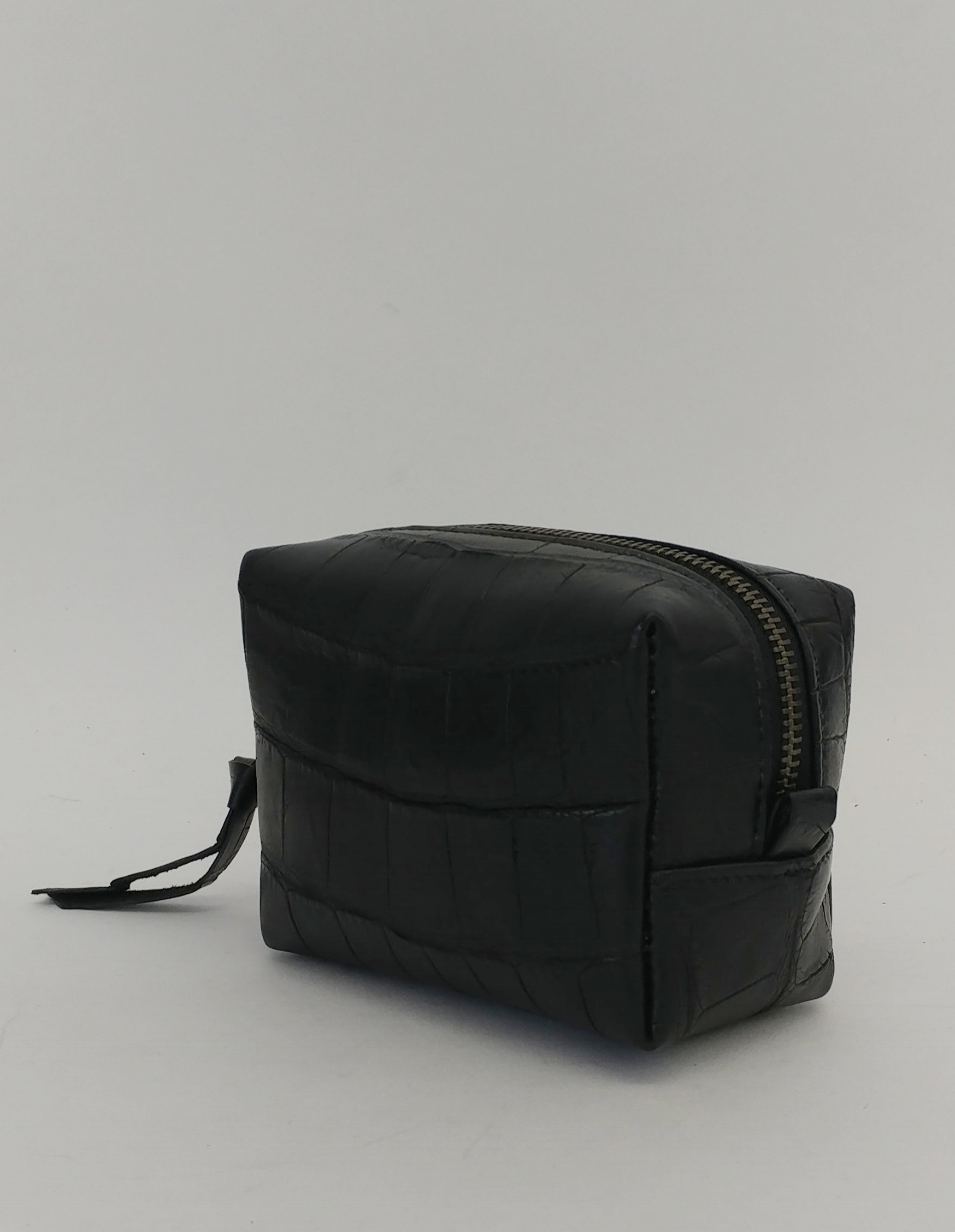 Anthony Luciano custom Lennox Zip Pouch - Black Crocodile