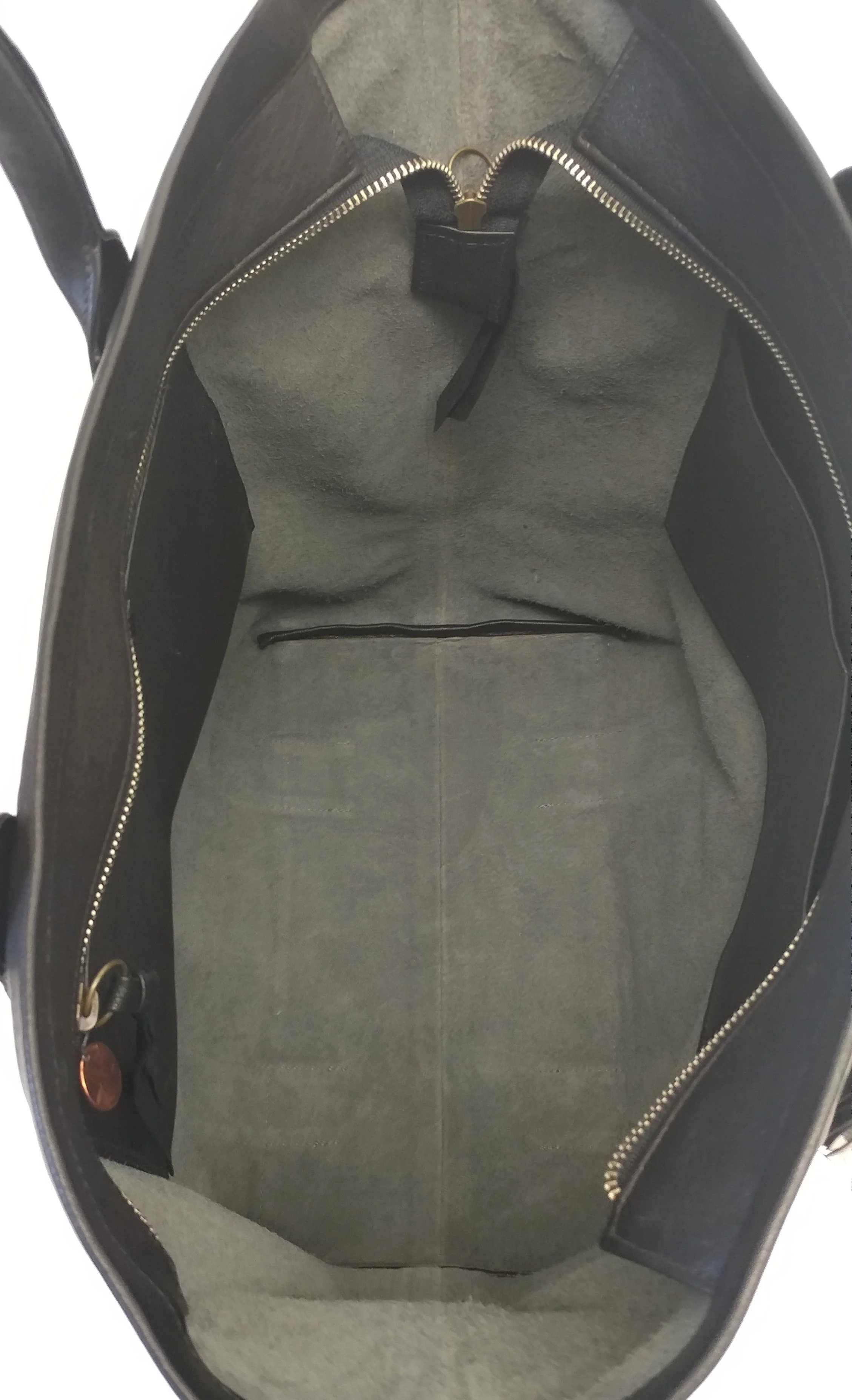 Anthony Luciano custom Jackie Tote (sm) - Navy/Gray Camo Leather