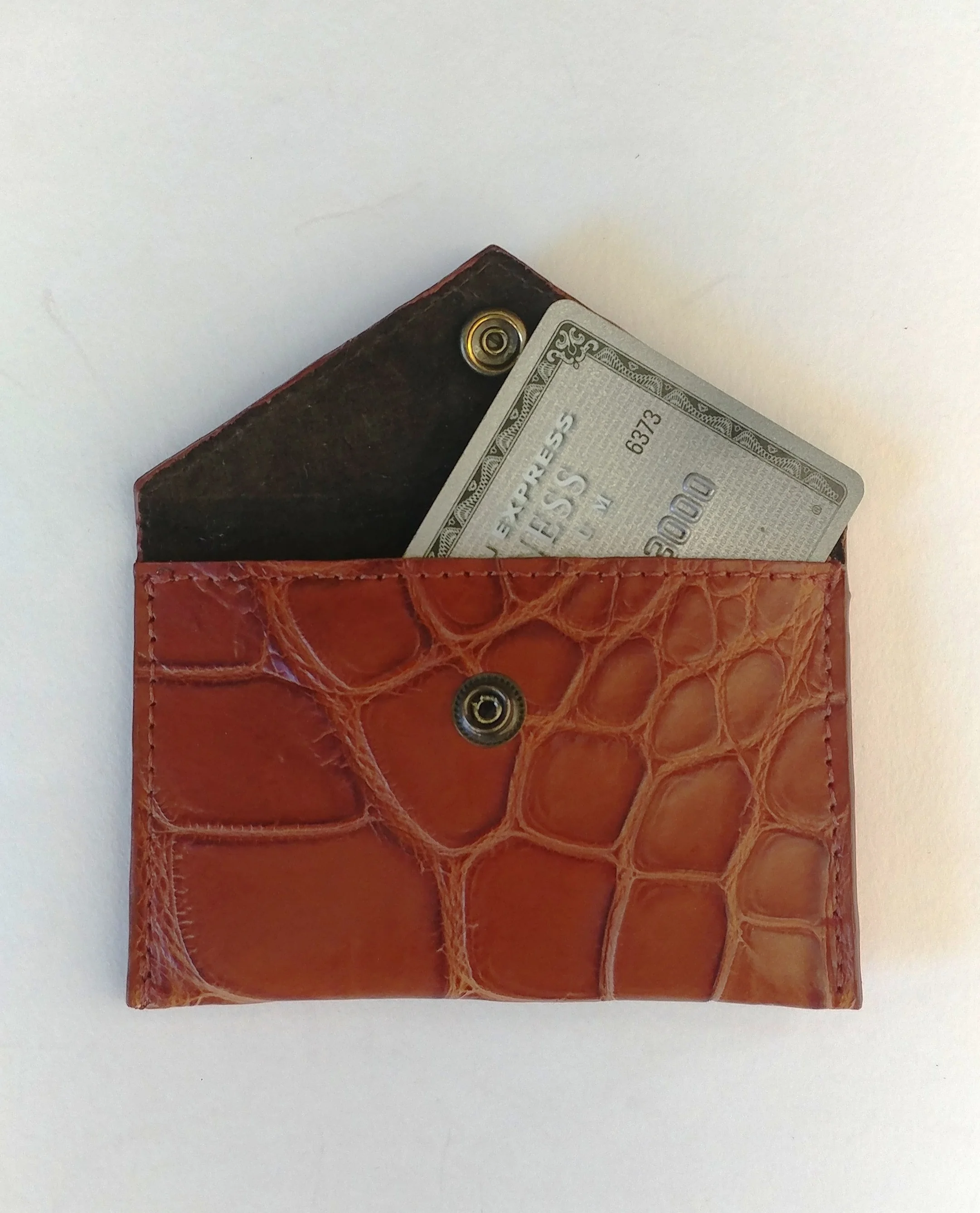 Anthony Luciano custom Smith Snap Card Case - Crocodile