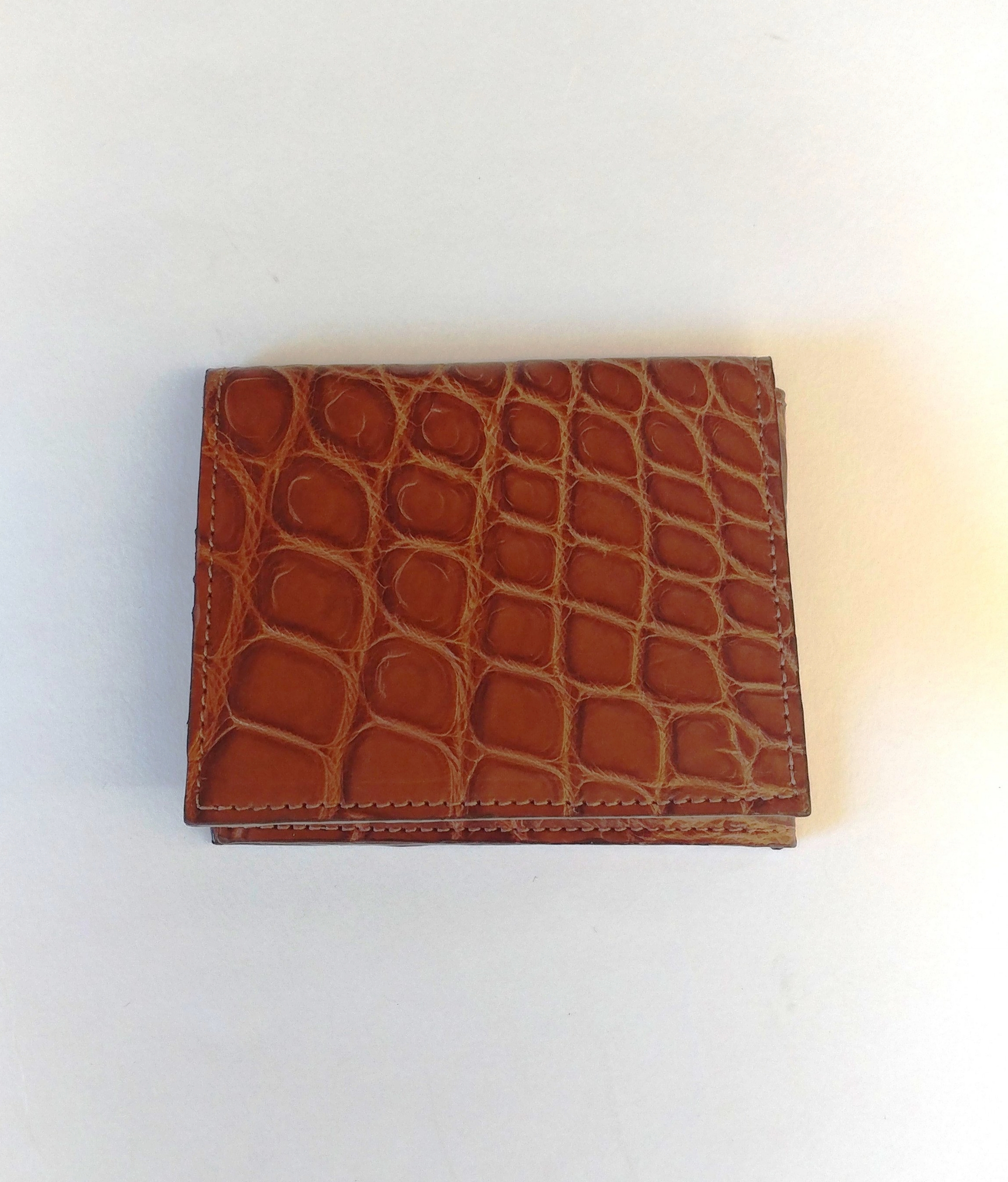Anthony Luciano custom Hudson 3 Fold Wallet - Crocodile