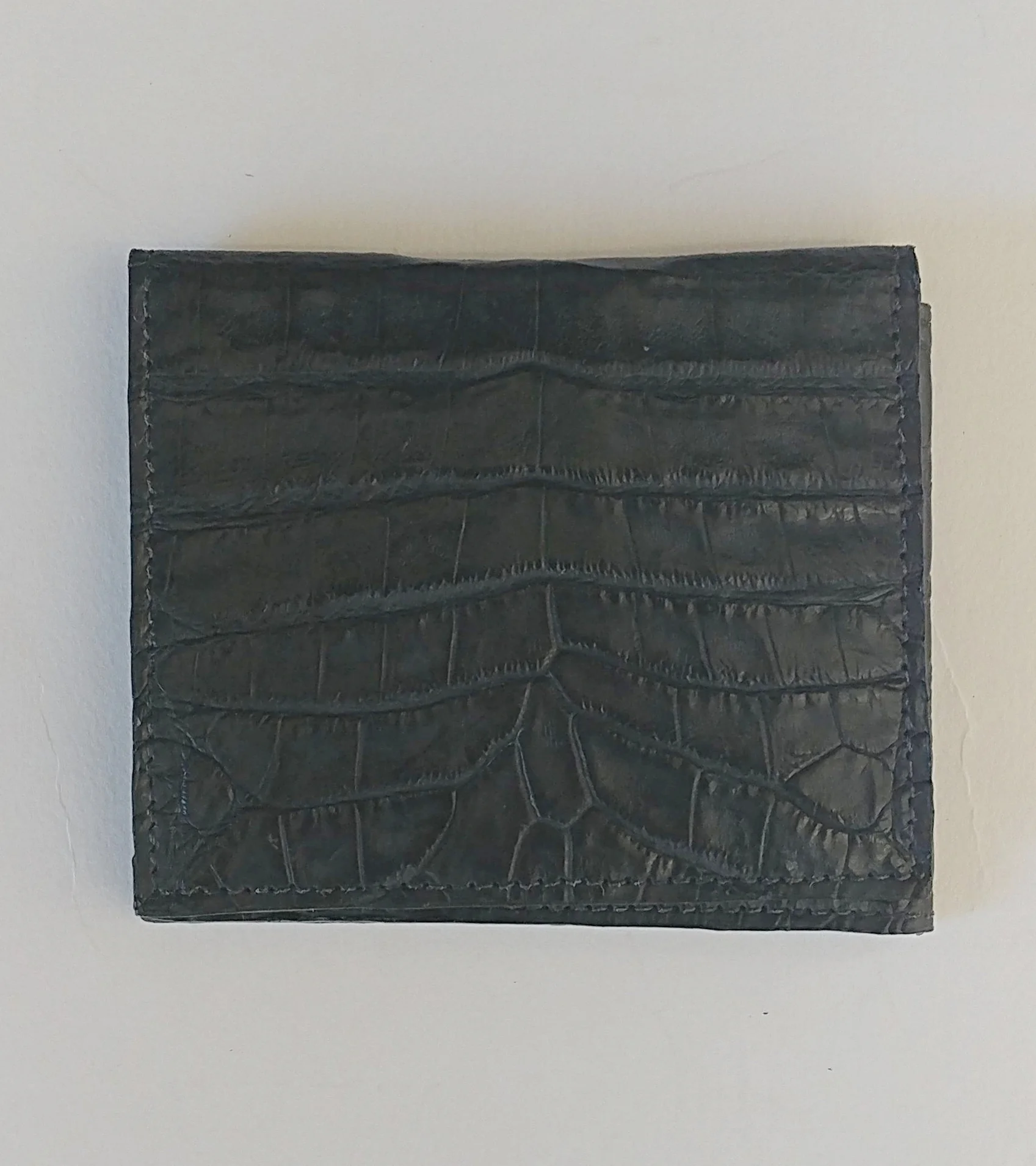 Anthony Luciano custom Hudson 3 Fold Wallet - Crocodile