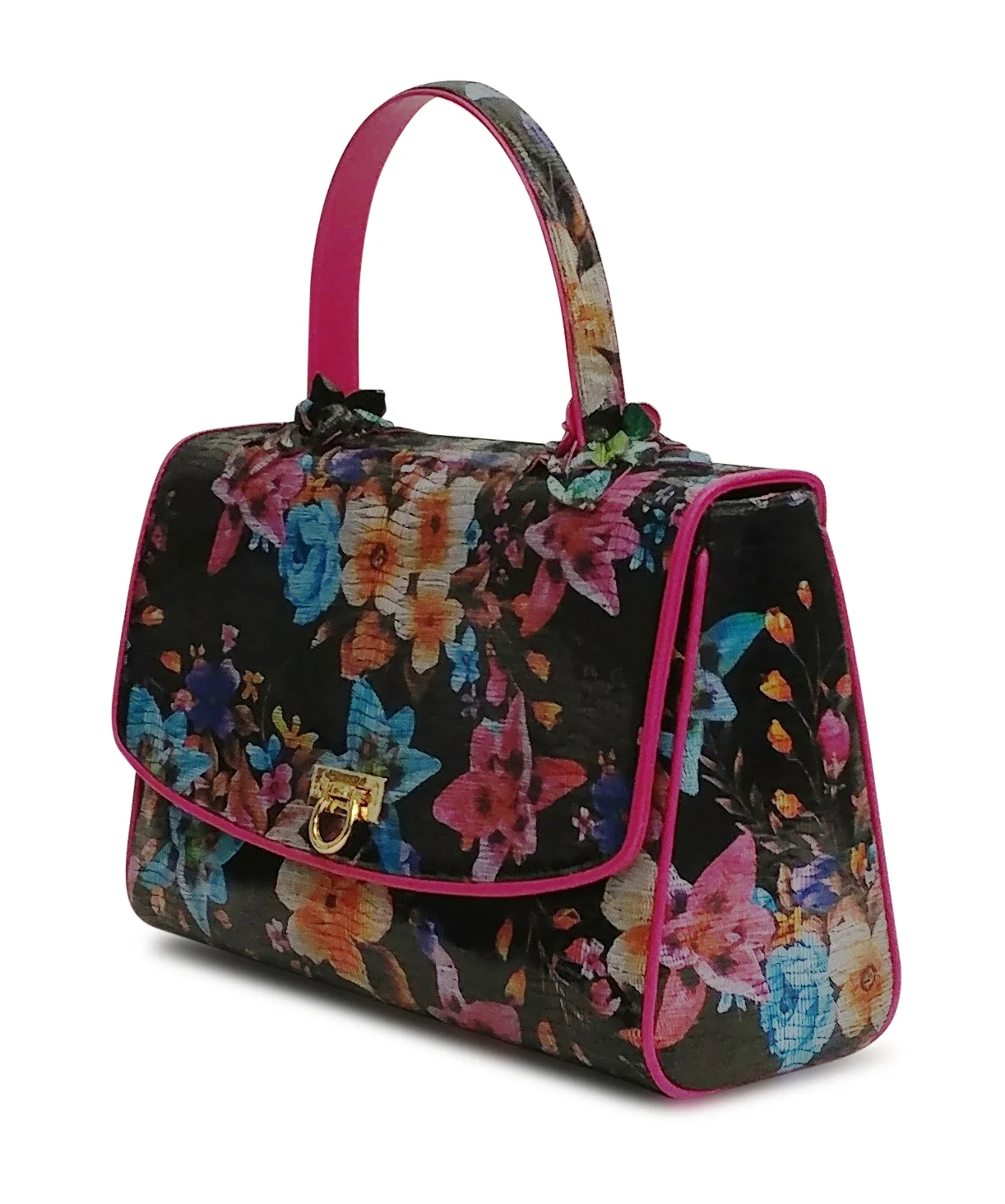Anthony Luciano custom Kate Satchel - Stamped Floral Leather