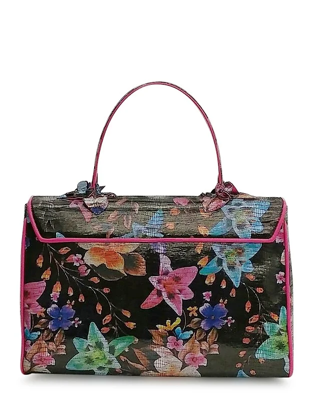 Anthony Luciano custom Kate Satchel - Stamped Floral Leather