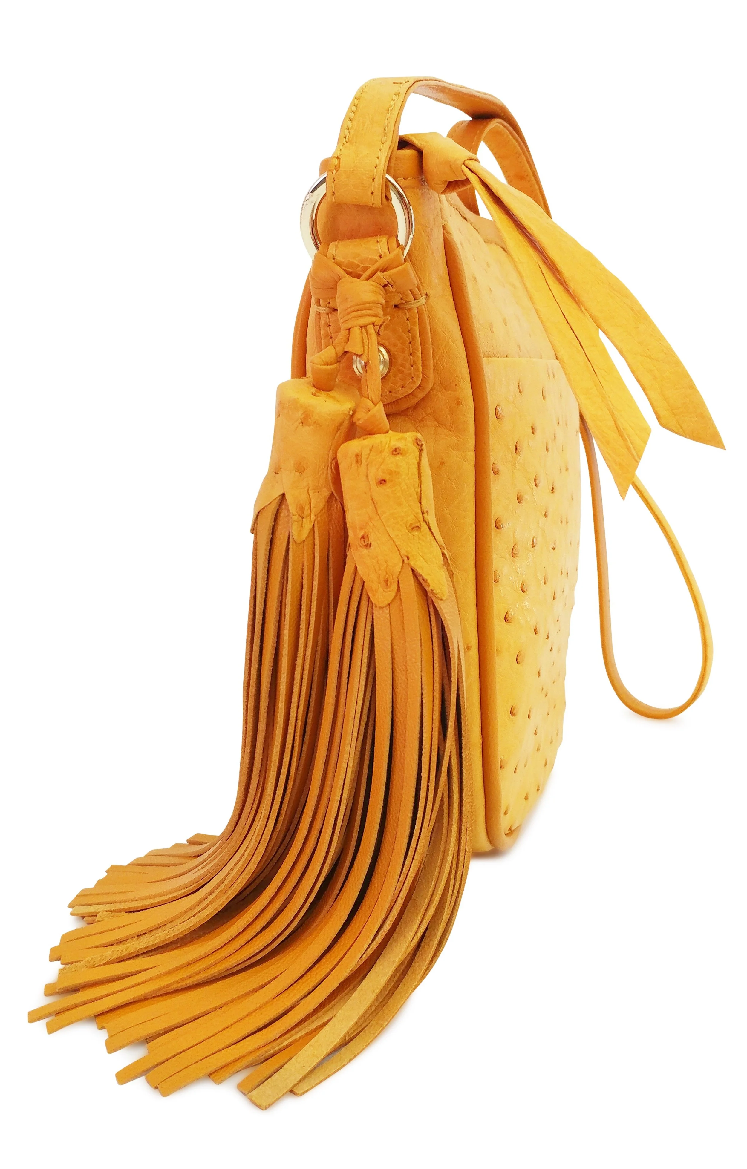Anthony Luciano custom Jenny Crossbody - Sunflower Ostrich