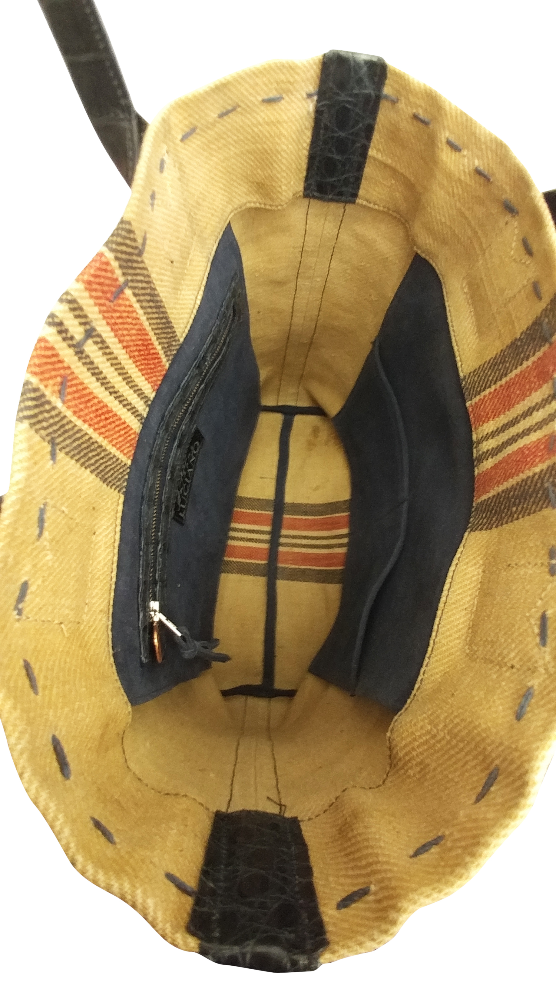 Copy of Anthony Luciano custom Bleecker Tote - Vintage Sack Cloth/Crocodile