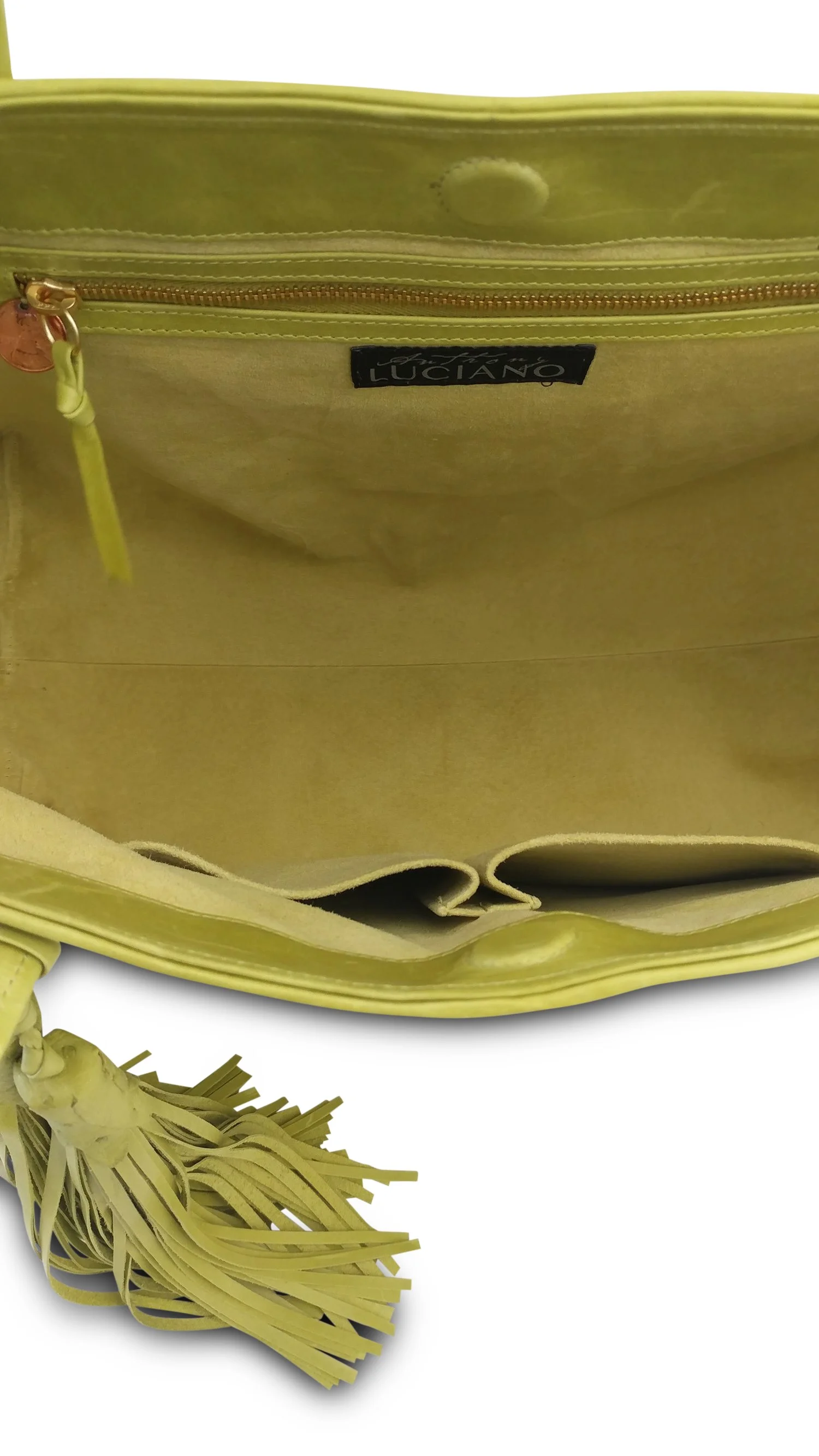 Anthony Luciano custom Olivia Tote - Lime Ostrich