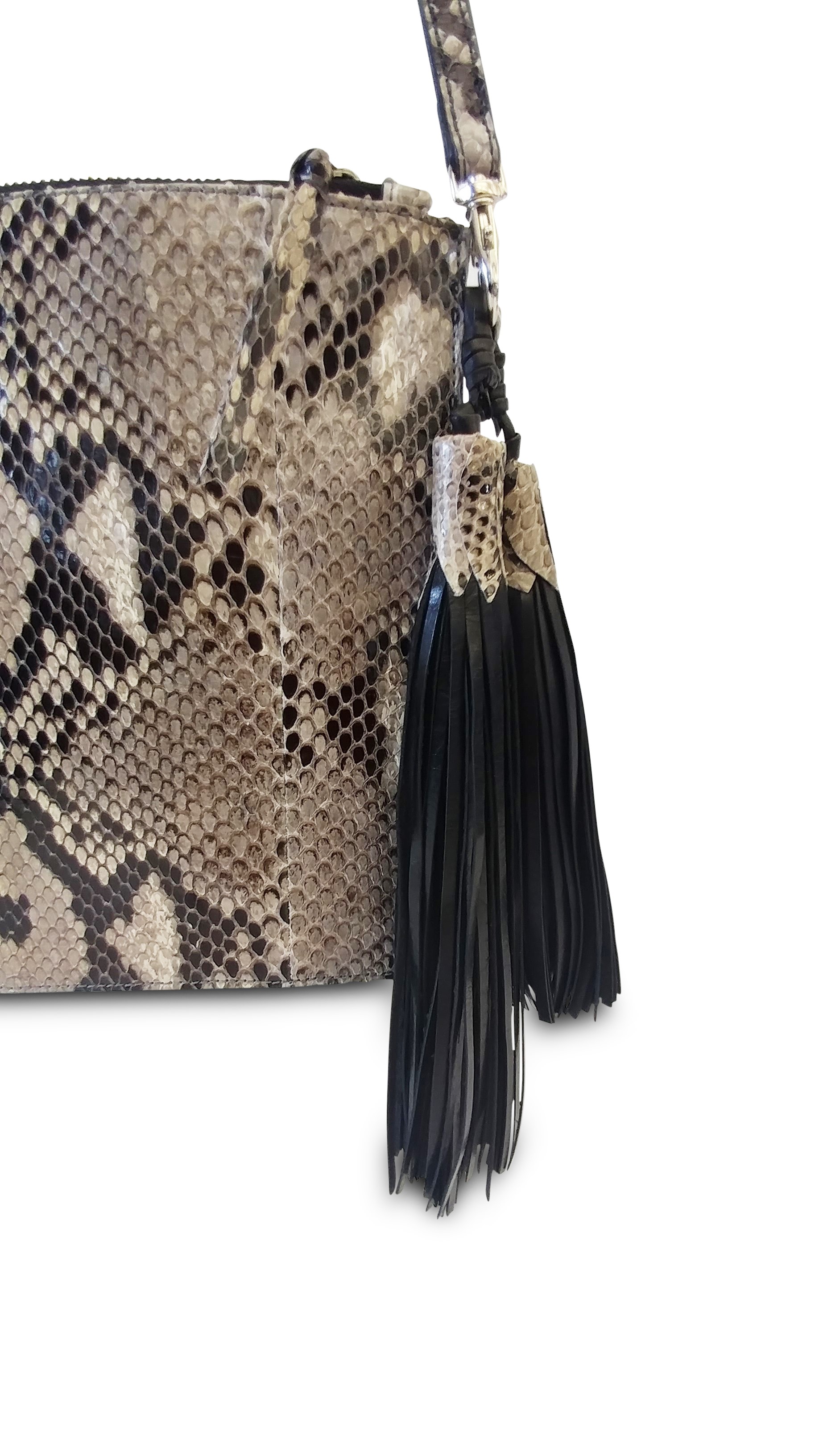 Anthony Luciano custom Mandy Crossbody Pouch - Glazed Natural Python