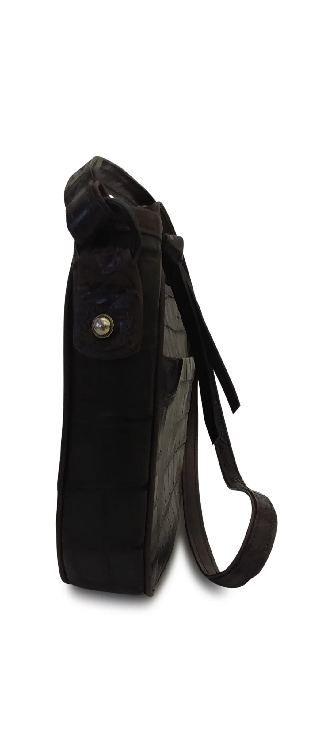 Anthony Luciano custom Jenny Crossbody - Matte Chocolate Crocodile