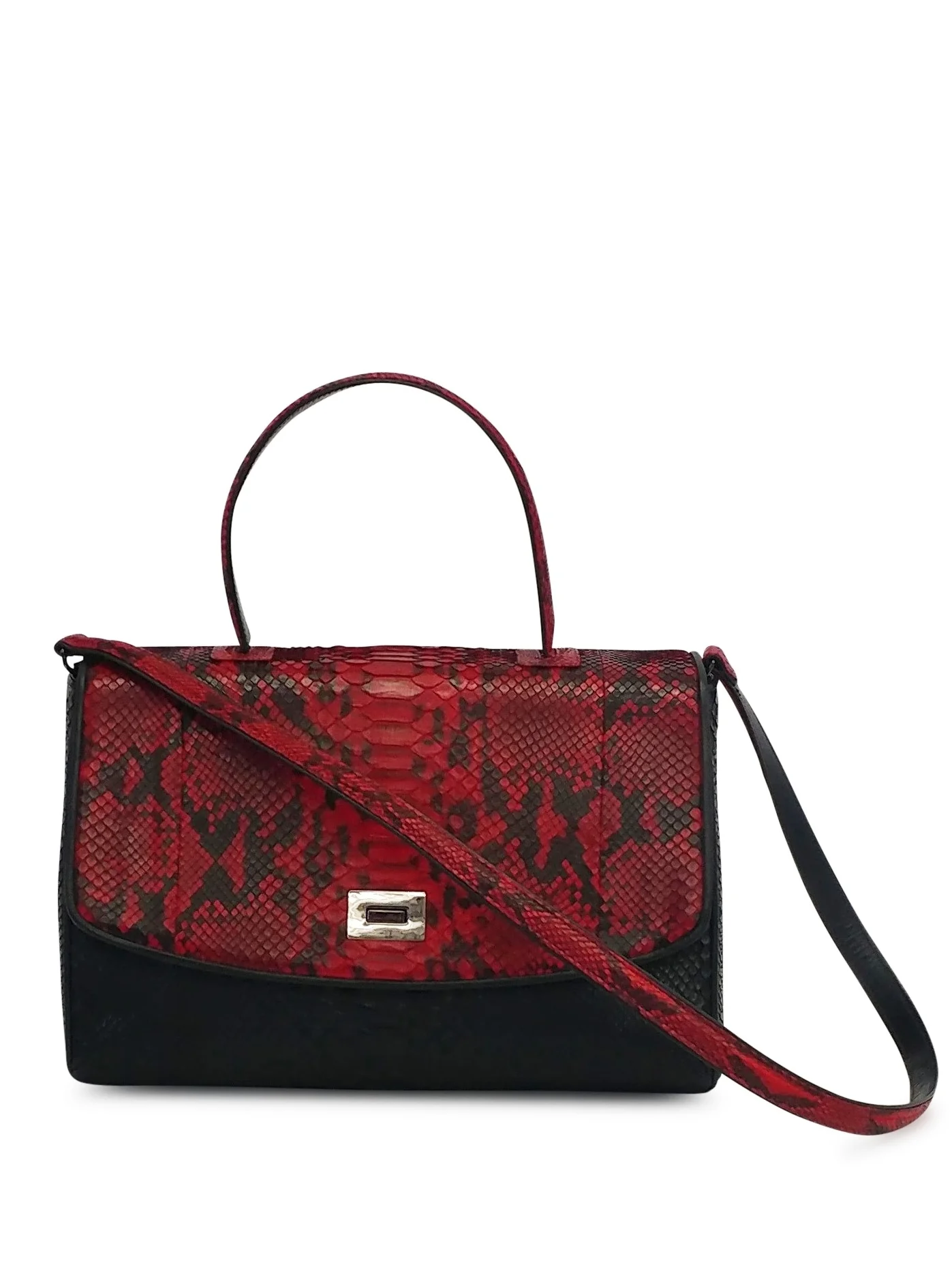 ANthony Luciano custom Kate Satchel - Red/Black Python