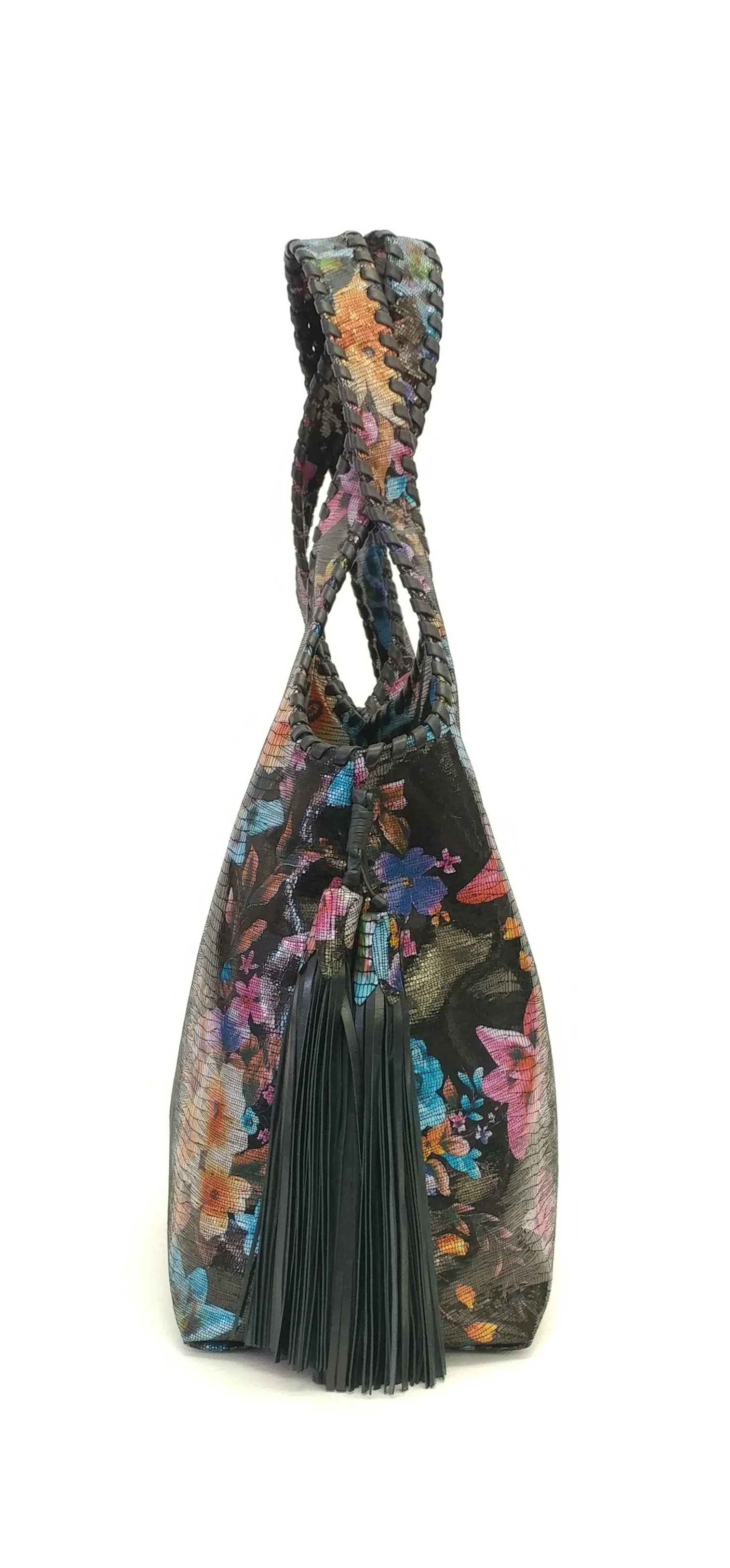 Anthony Luciano custom Stella Hobo (sm) - Stamped Floral Leather