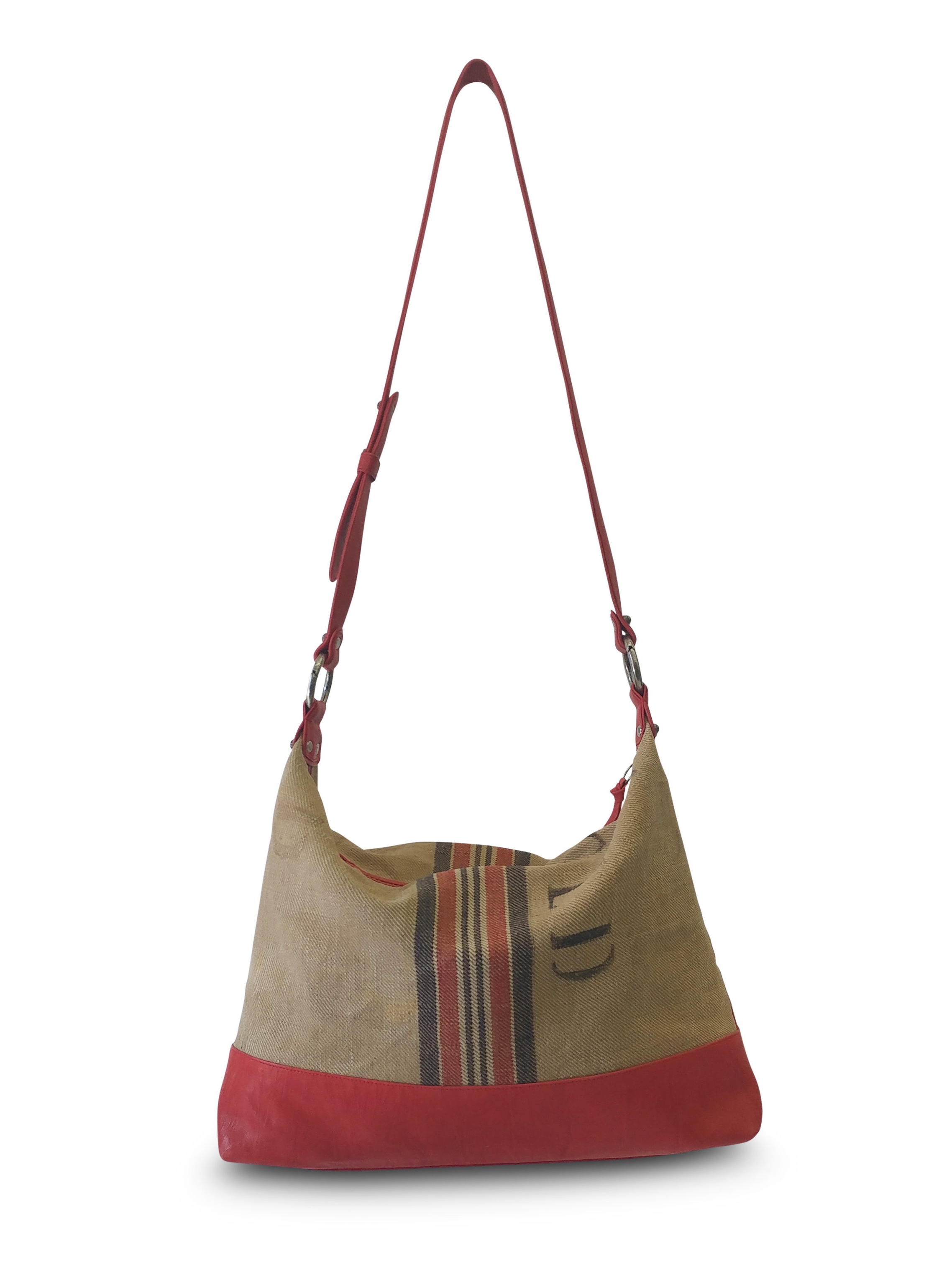Anthony Luciano custom Parker Crossbody Hobo - Vintage Sack Cloth/Washed Lambskin