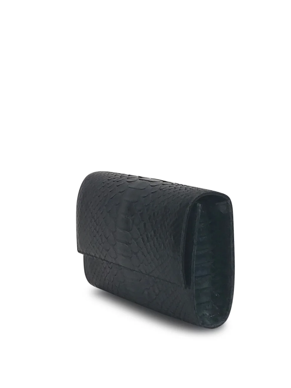 Copy of Anthony Luciano custom Lola Clutch - Teal Navy/Black Python