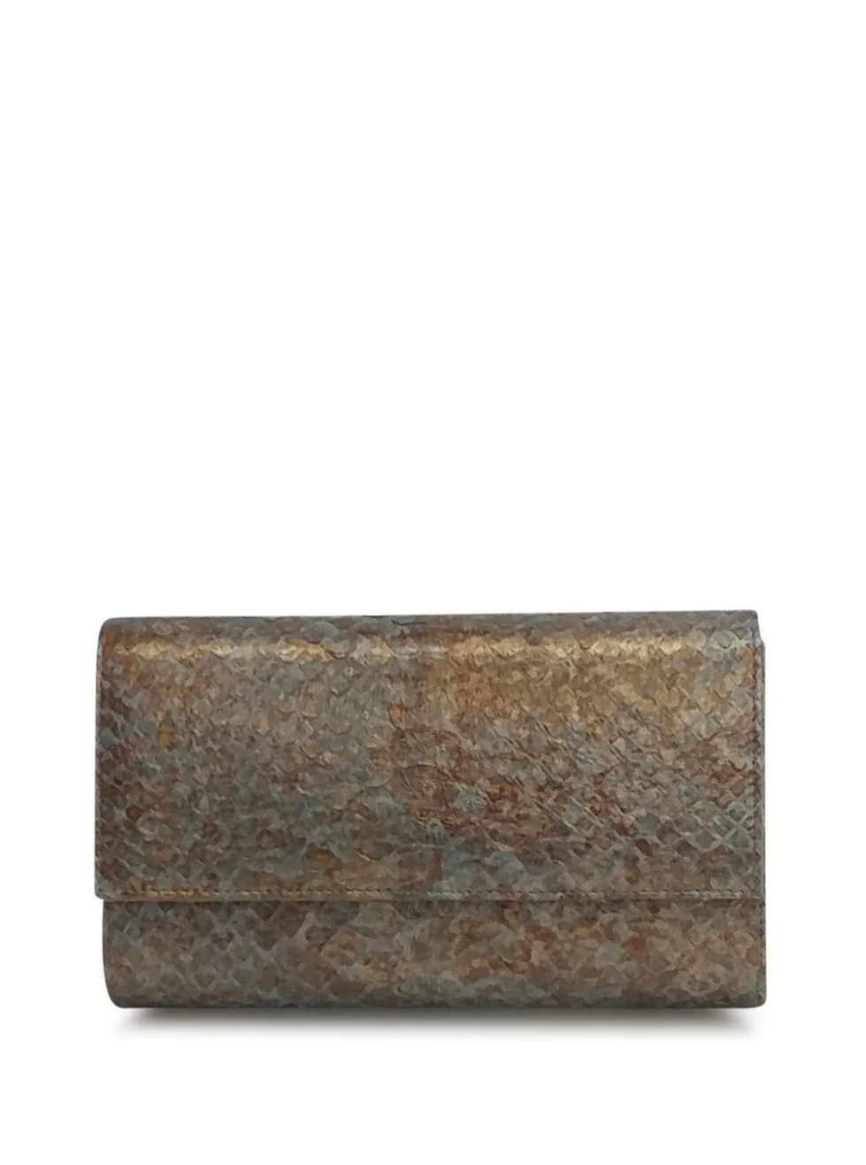 Anthony Luciano custom Lola Clutch - Slate Blue - Gray/Copper Python