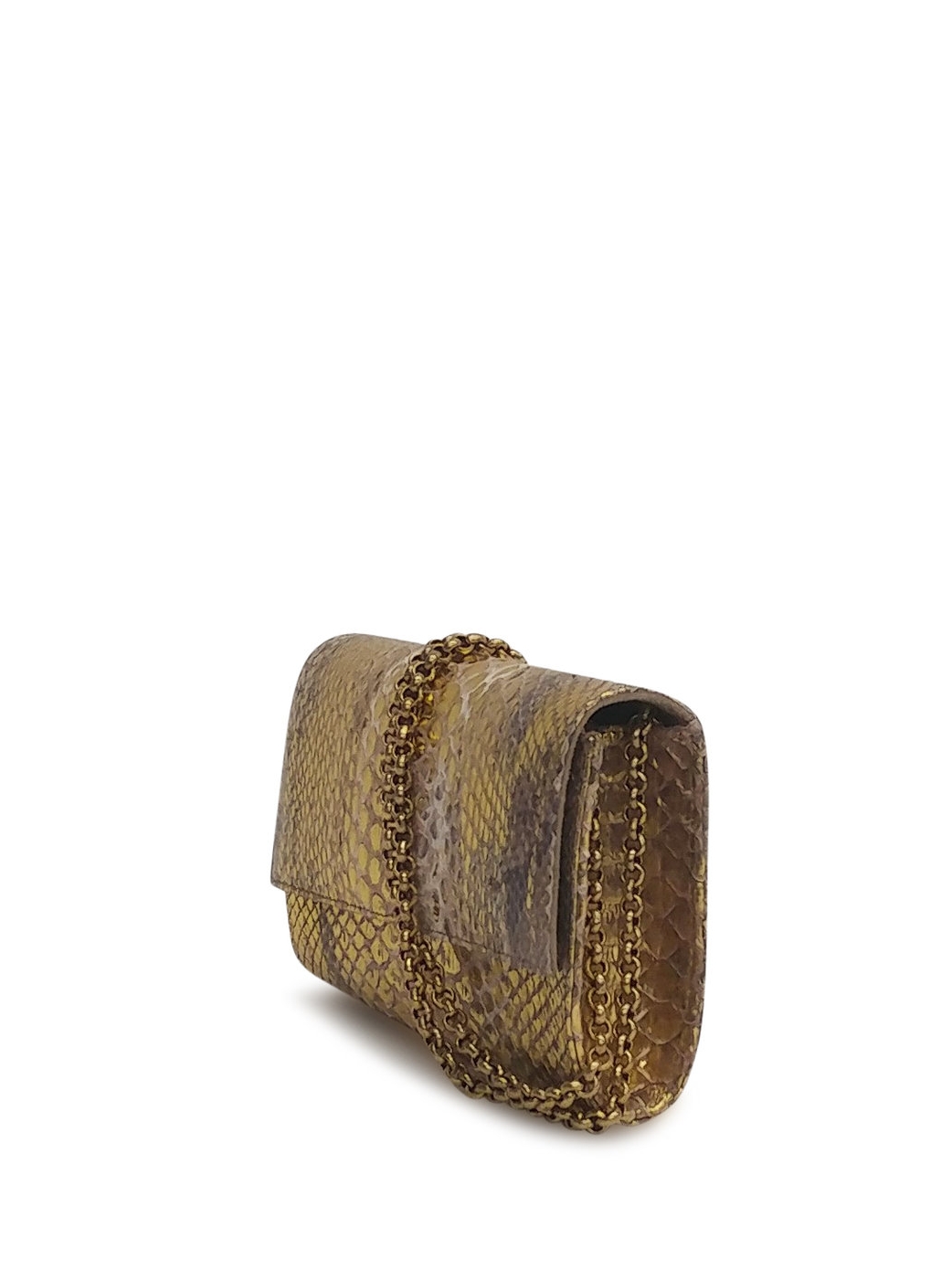 Anthony Luciano custom Lola Clutch - Gold Mix Python