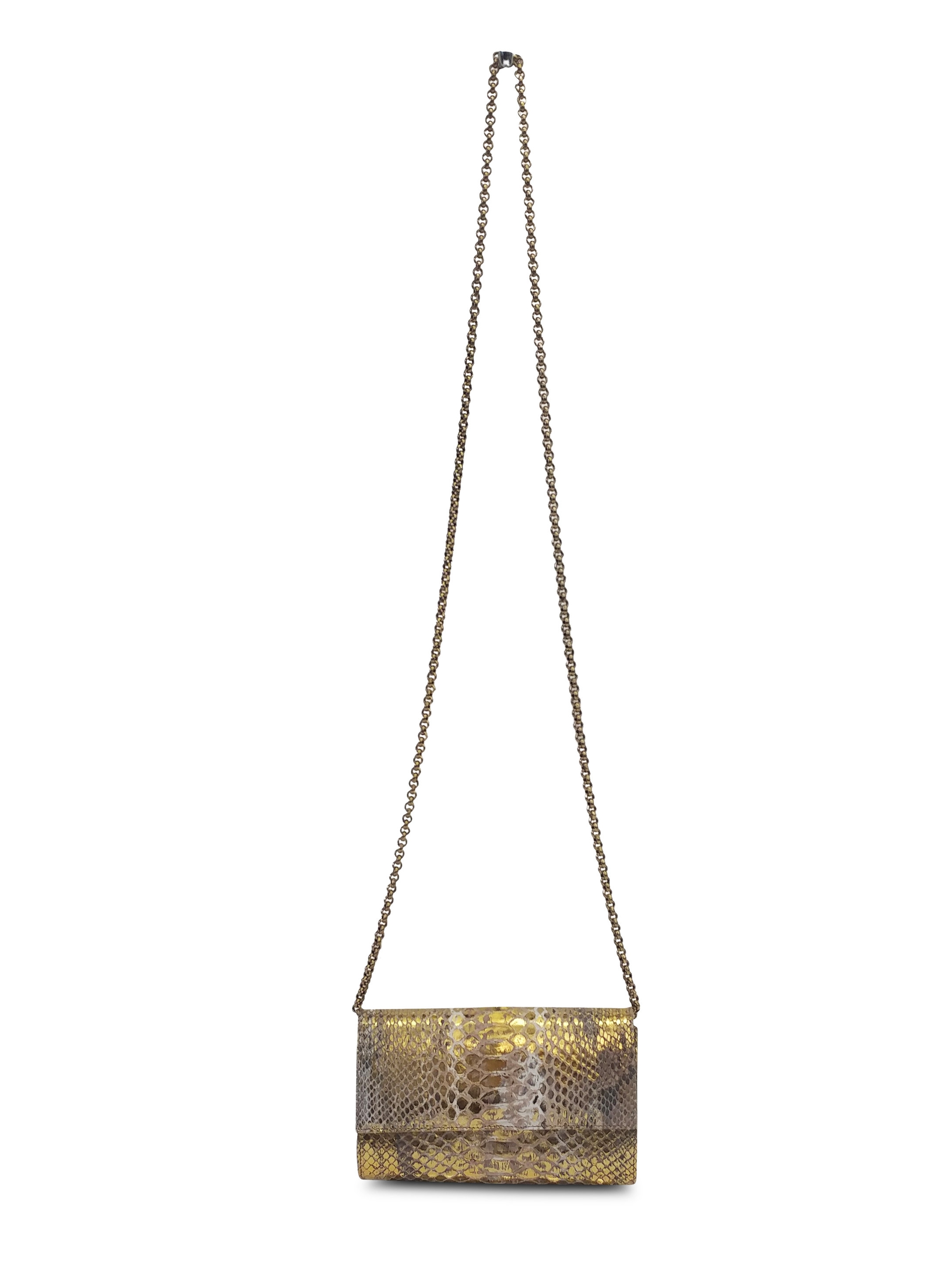 Anthony Luciano custom Lola Clutch - Gold Mix Python