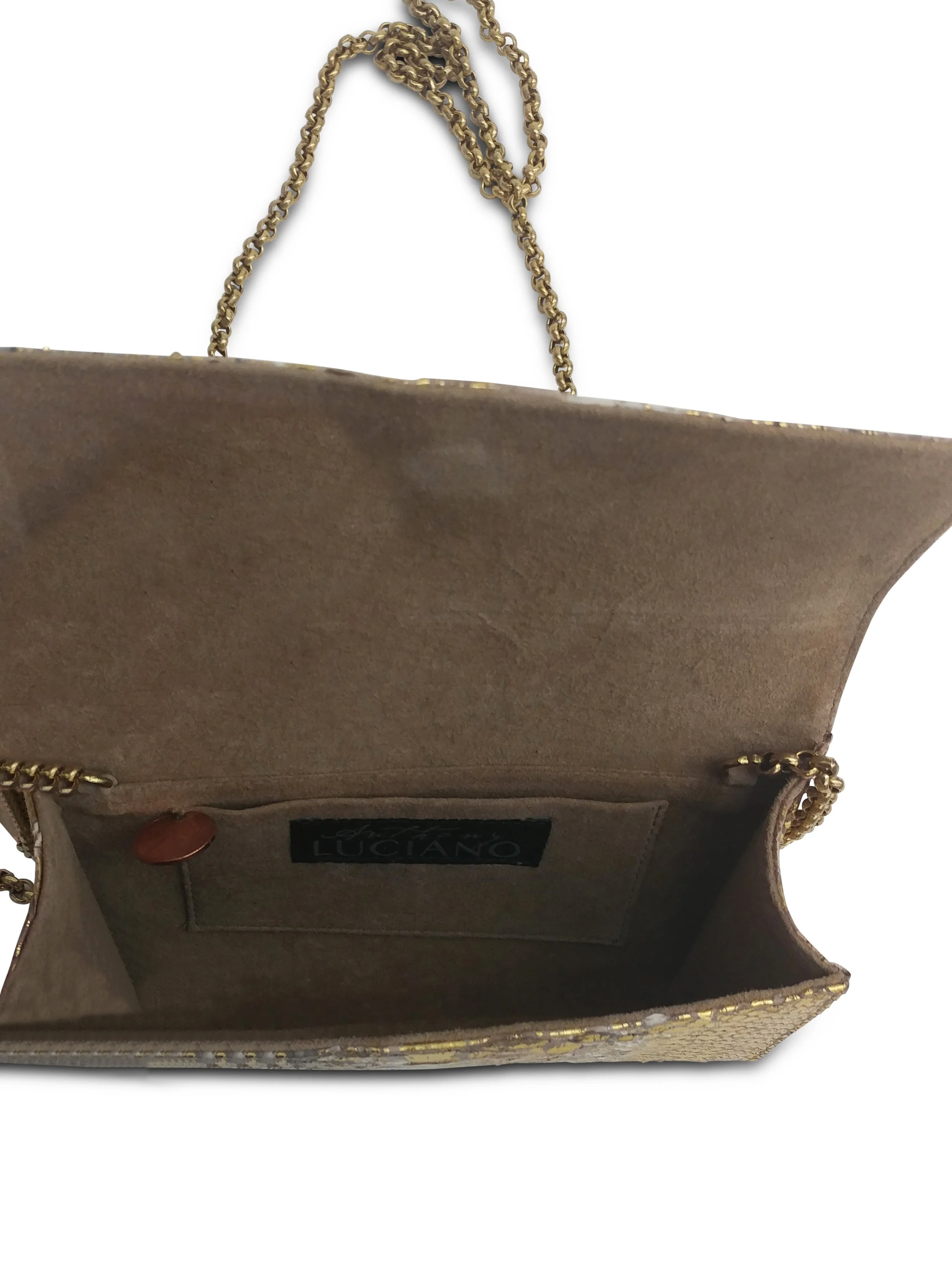 Anthony Luciano custom Lola Clutch - Gold Mix Python
