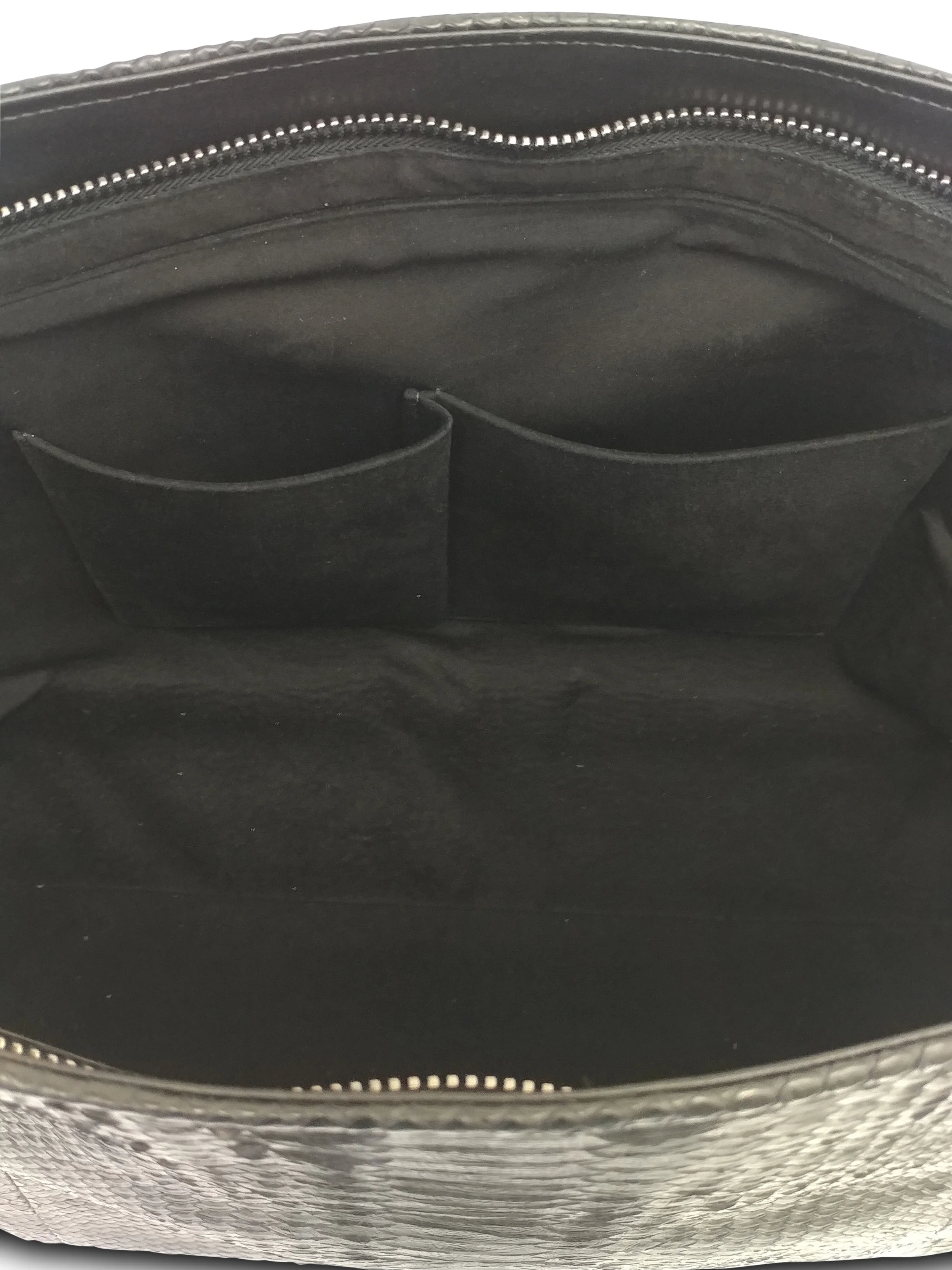 Anthony Luciano custom Addison Tote - Black Python/Suede