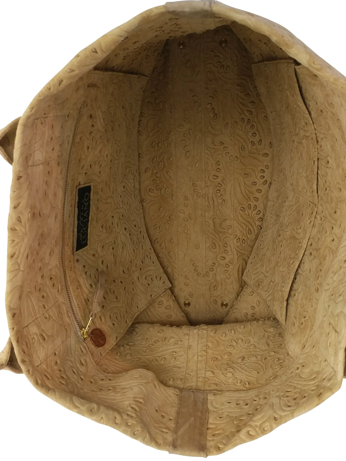 Anthony Luciano custom Barrow Tote - Embossed Suede