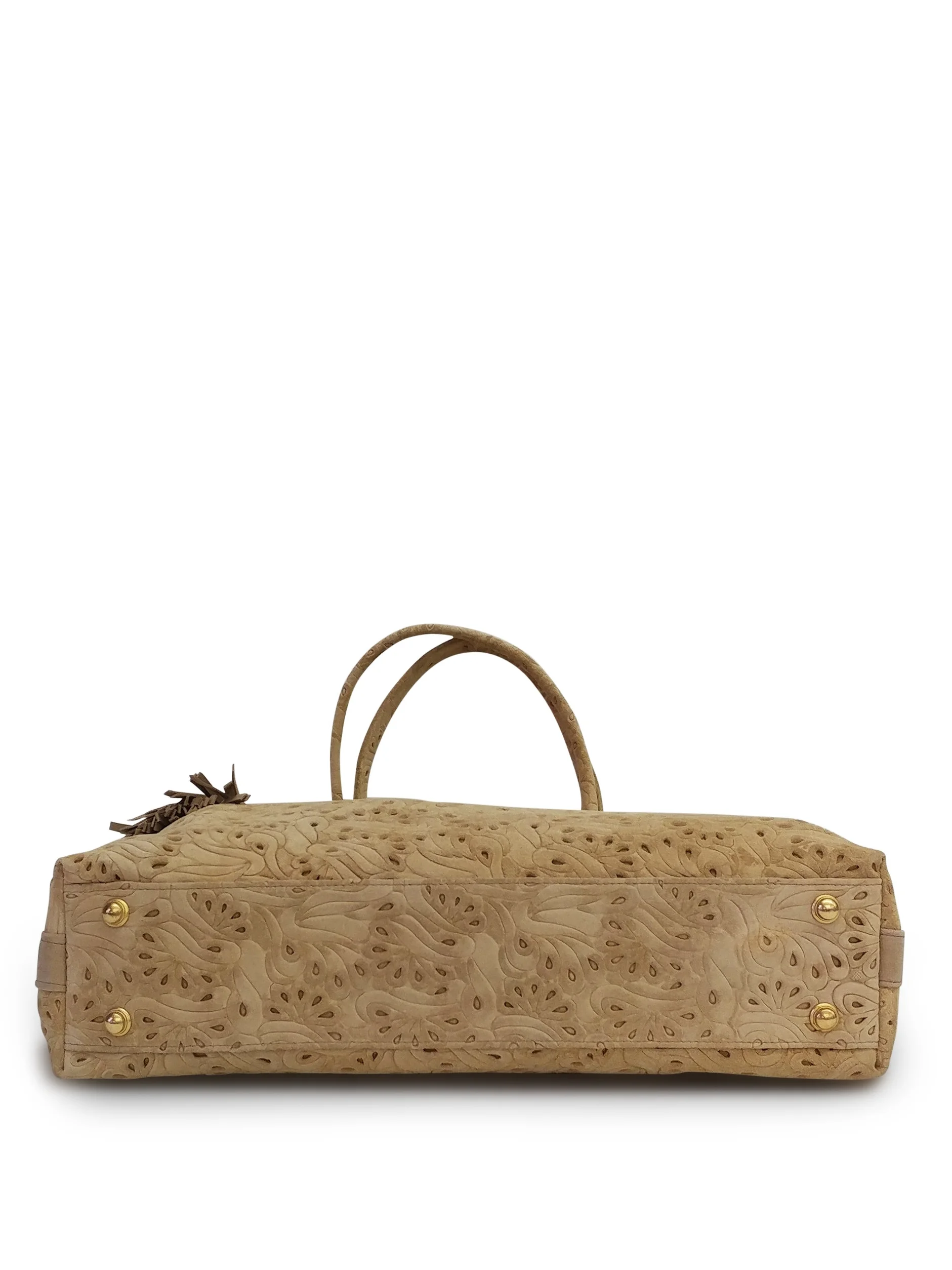 Anthony Luciano custom Barrow Tote - Embossed Suede