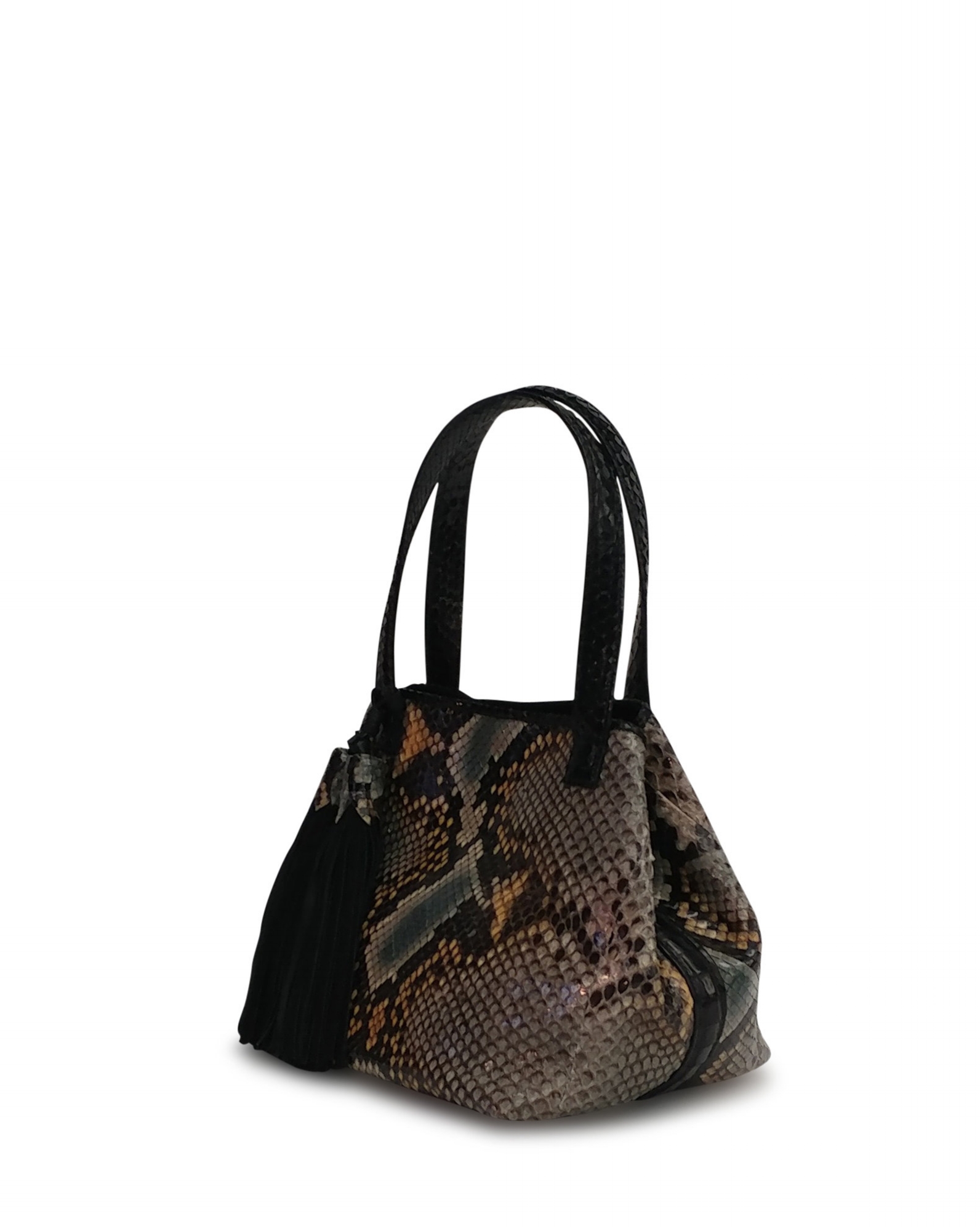 Anthony Luciano custom Aviela Top Handle Small Satchel - Mist Multi Python