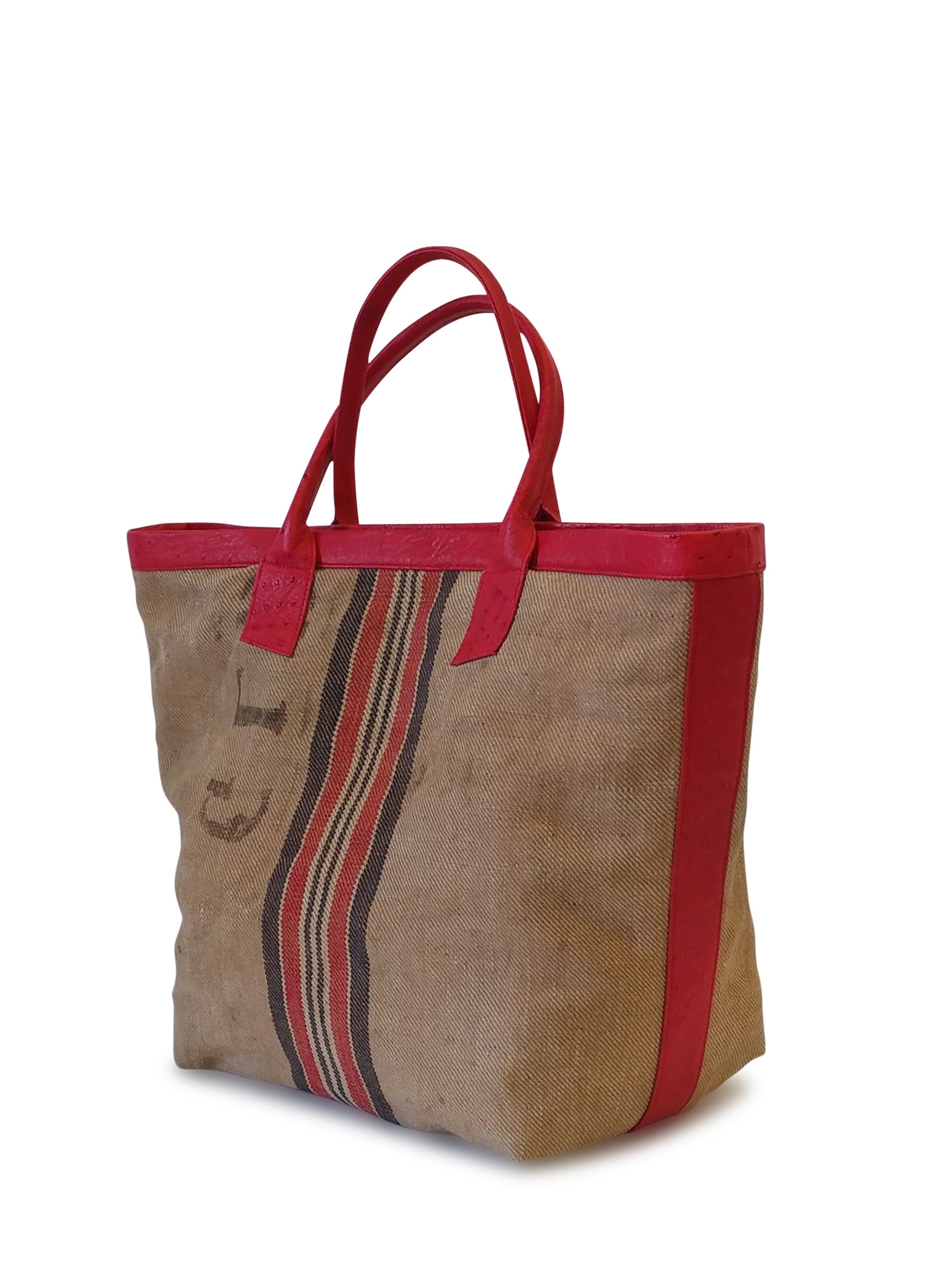 Anthony Luciano custom Broome Tote - Vintage Sack Cloth/Ostrich