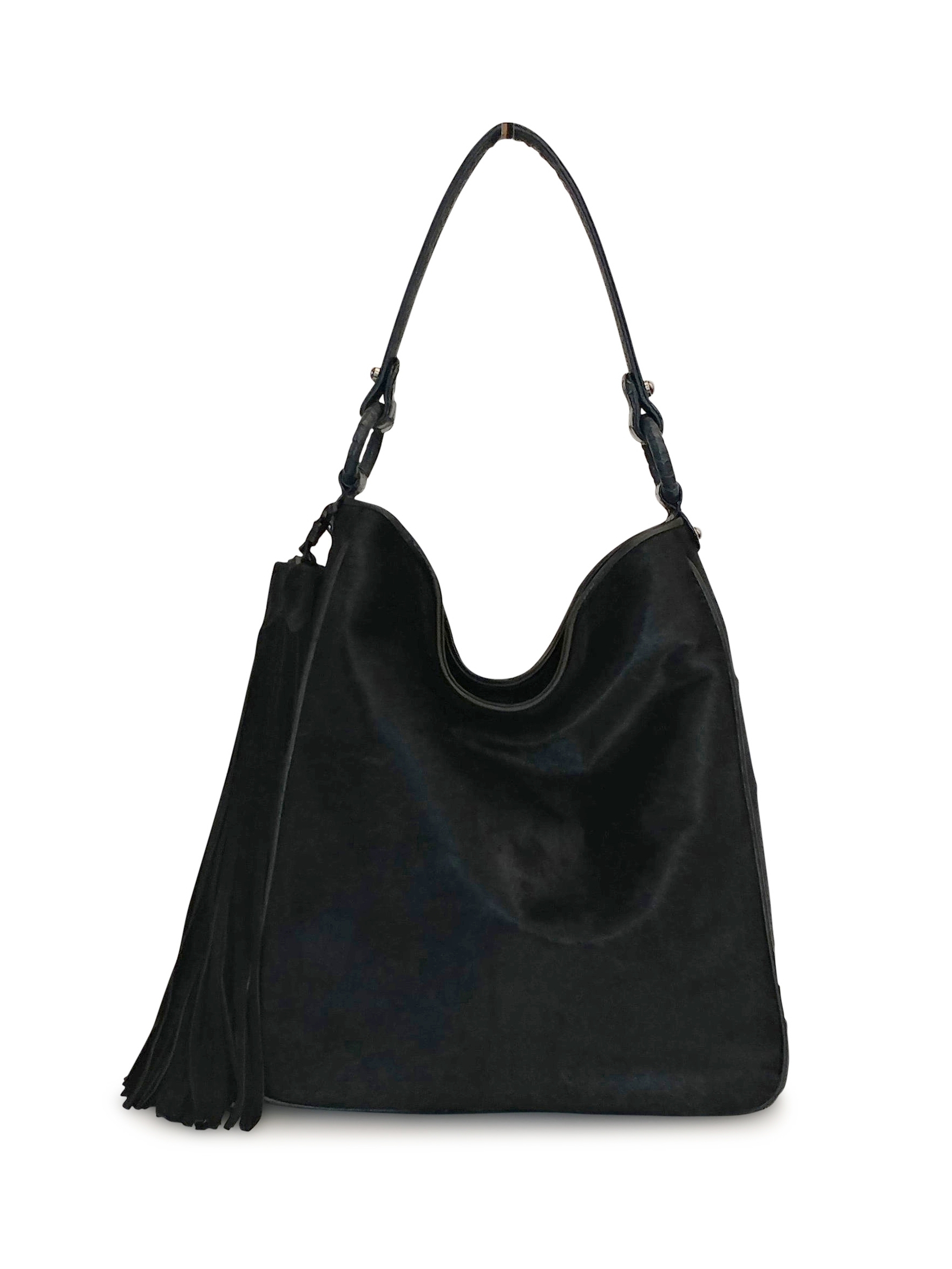 Anthony Luciano custom Grace Hobo (sm) - Navy Haircalf/Navy Croco
