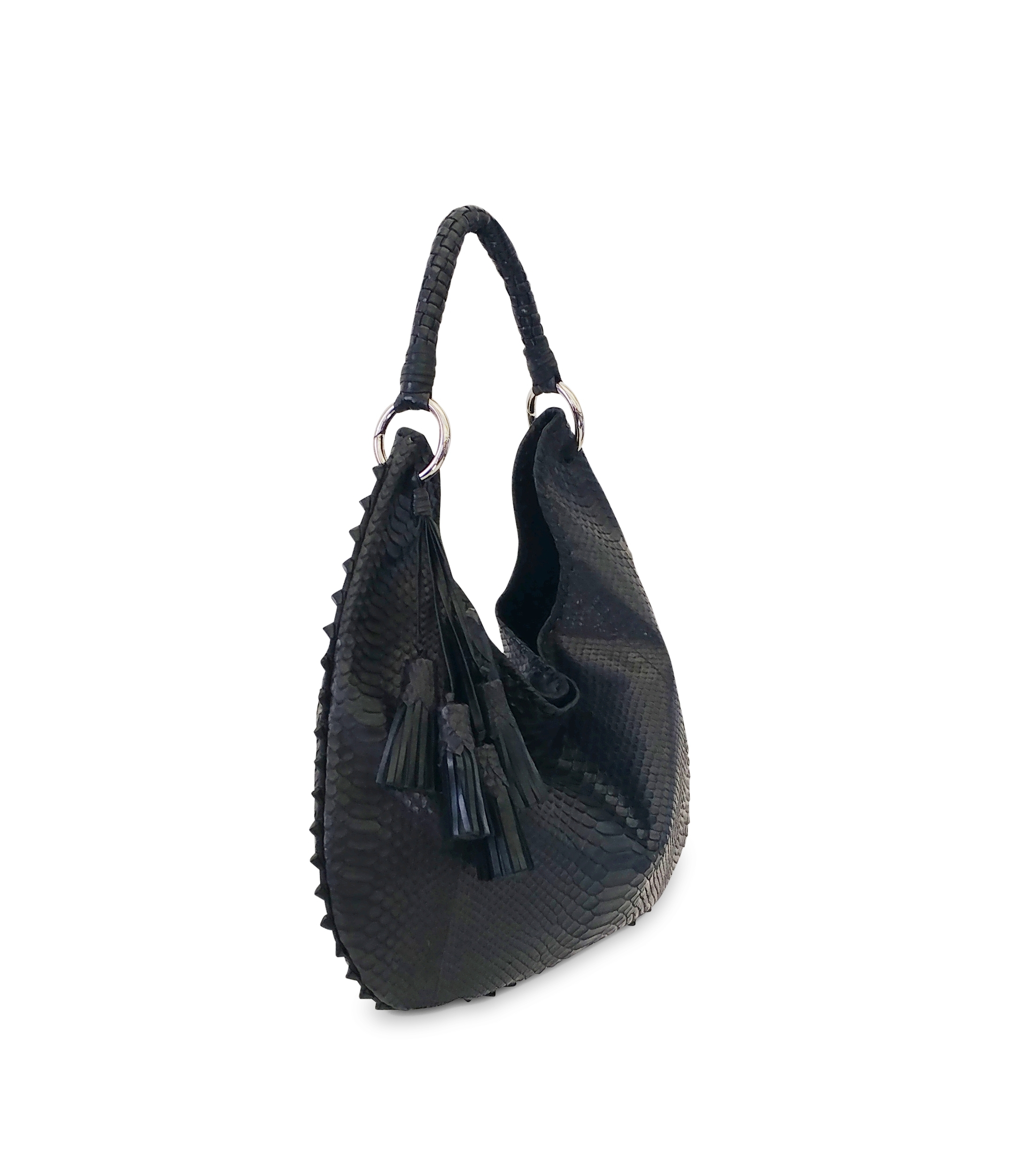 Copy of Meghan Hobo Matte Navy Genuine Python