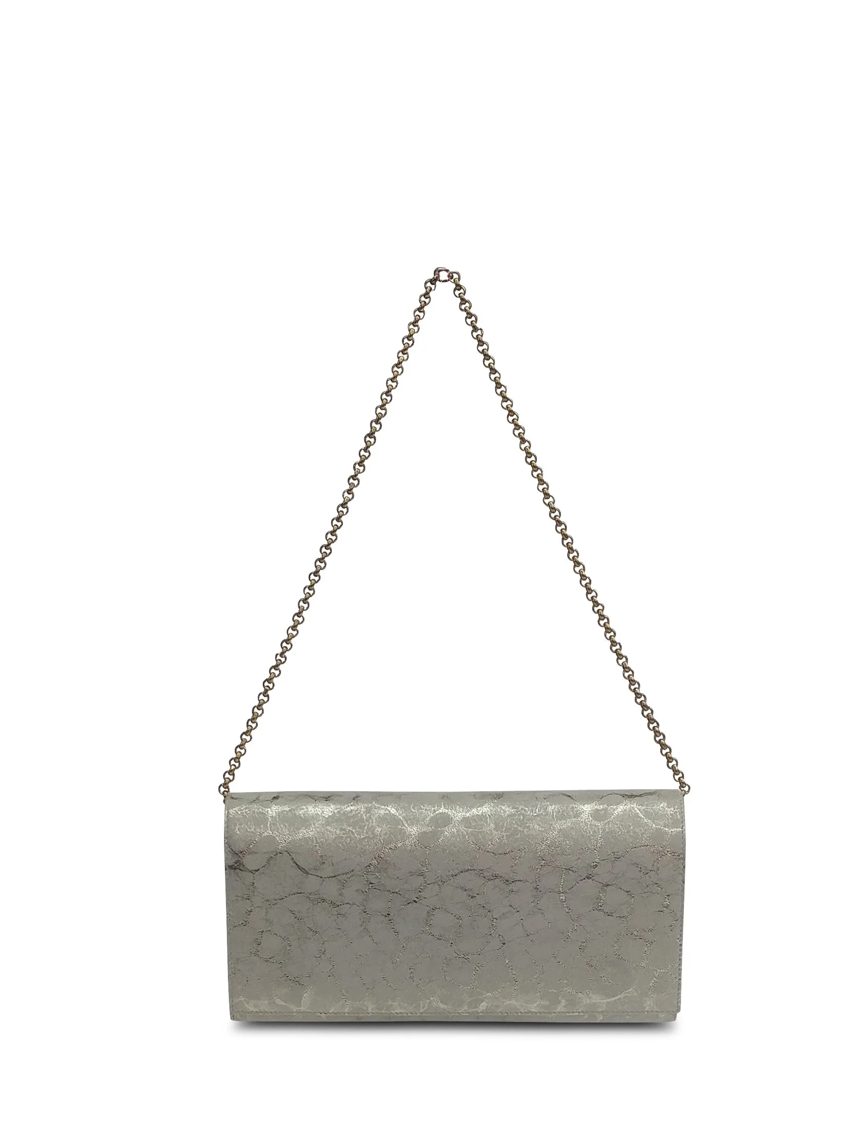 Anthony Luciano custom Kiki Clutch - Ivory/Gold Leather