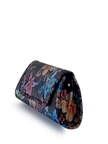 Anthony Luciano custom Baguette Shoulder Bag - Stamped Floral Leather