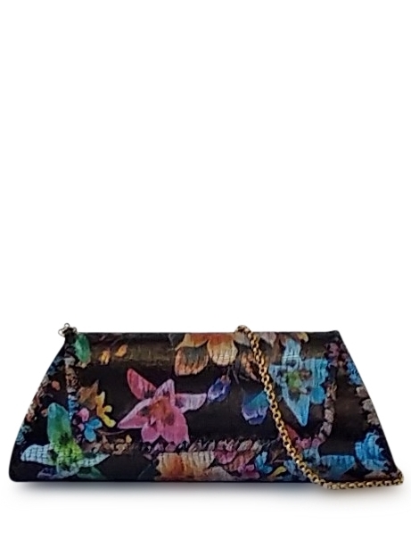 Anthony Luciano custom Baguette Shoulder Bag - Stamped Floral Leather