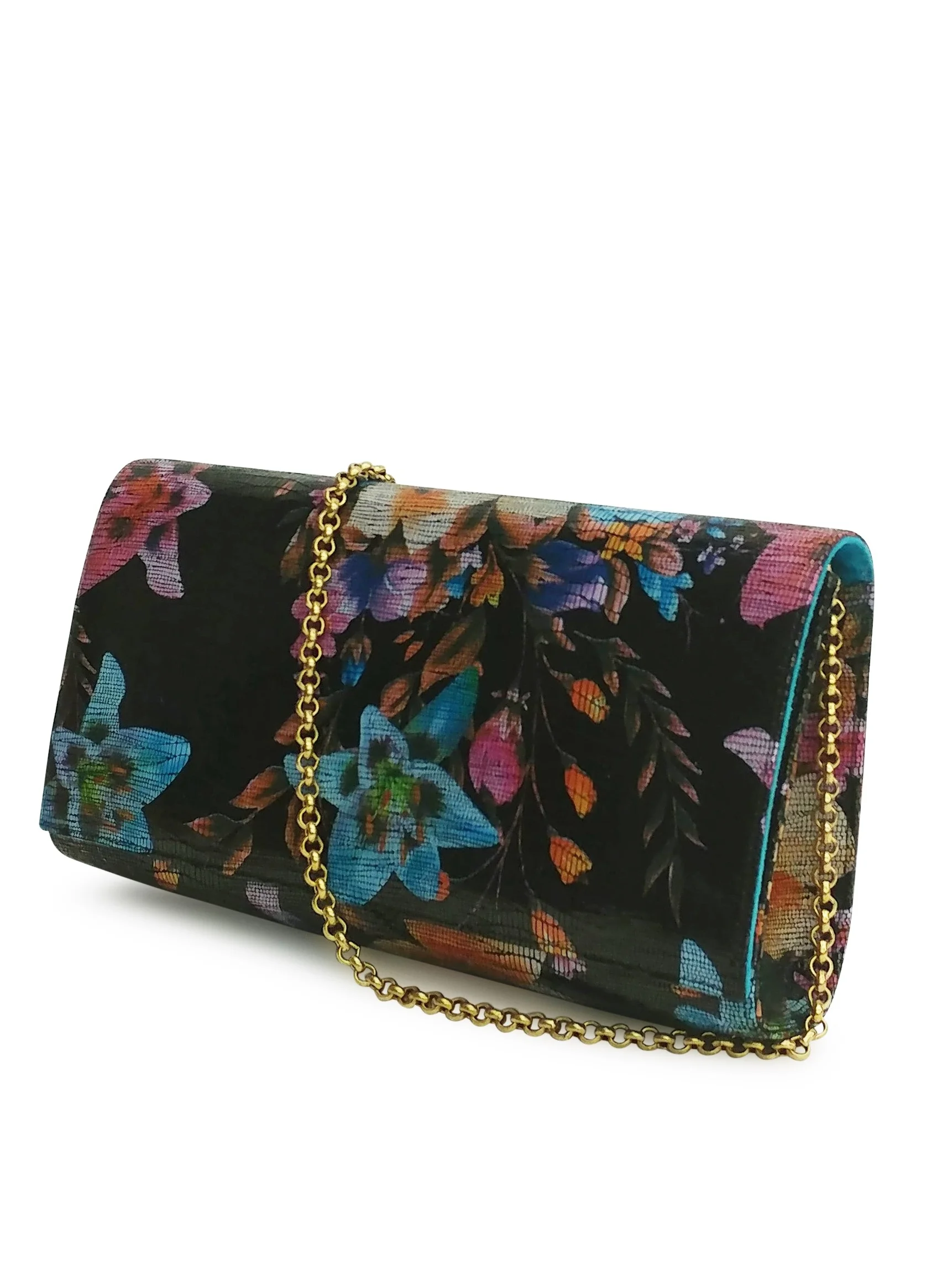 Anthony Luciano custom Kiki Convertible Clutch - Floral Stamped Leather