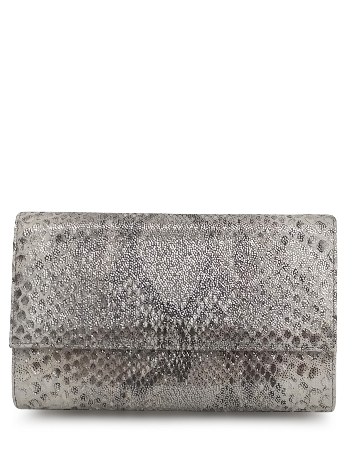 Anthony Luciano custom Lola Crossbody Clutch (sm) - Metallic Natural Python