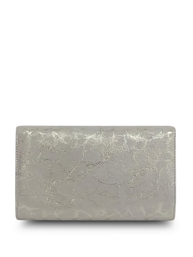 Anthony Luciano Custom Lola Crossbody Clutch - Ivory/Gold Leather