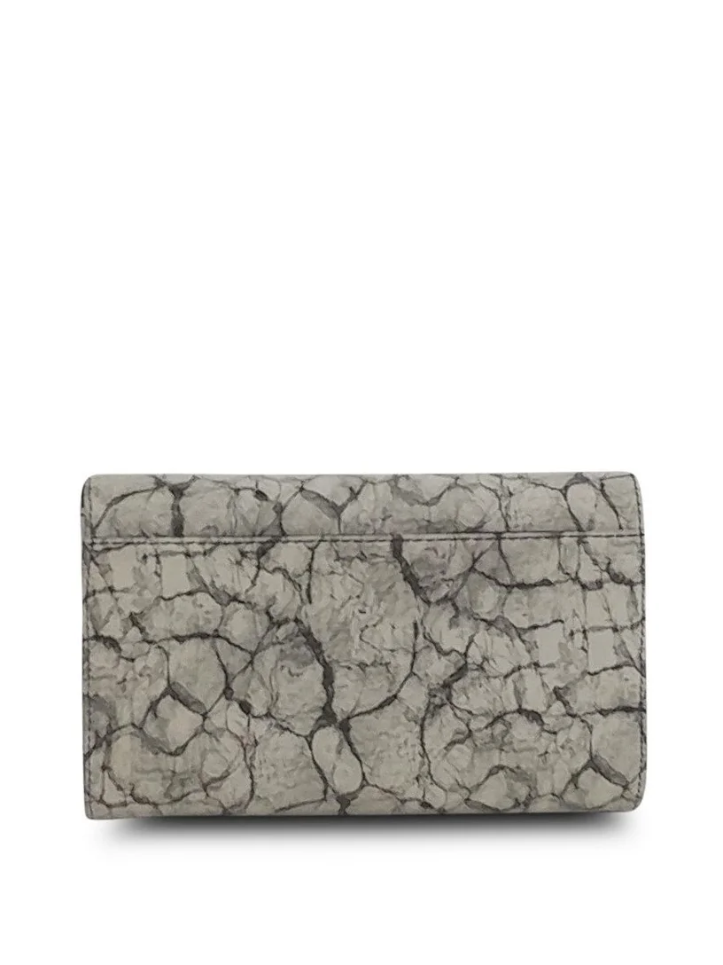 Anthony Luciano custom Lola Crossbody Clutch- Ivory/Black Leather