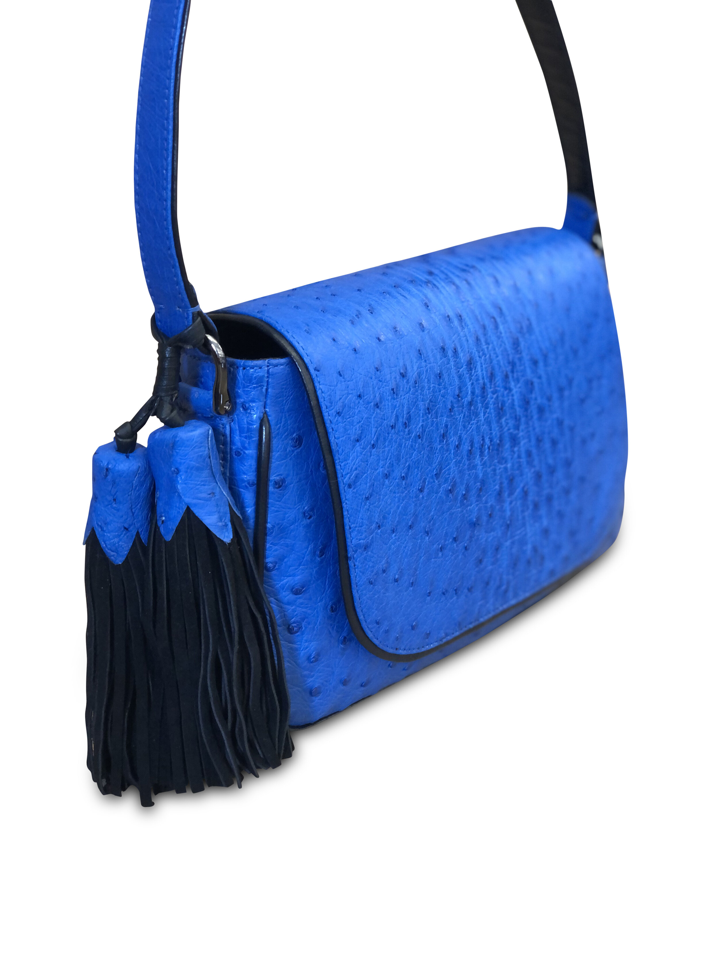 Zatchels Celeste Handmade Leather Bag - Royal Blue