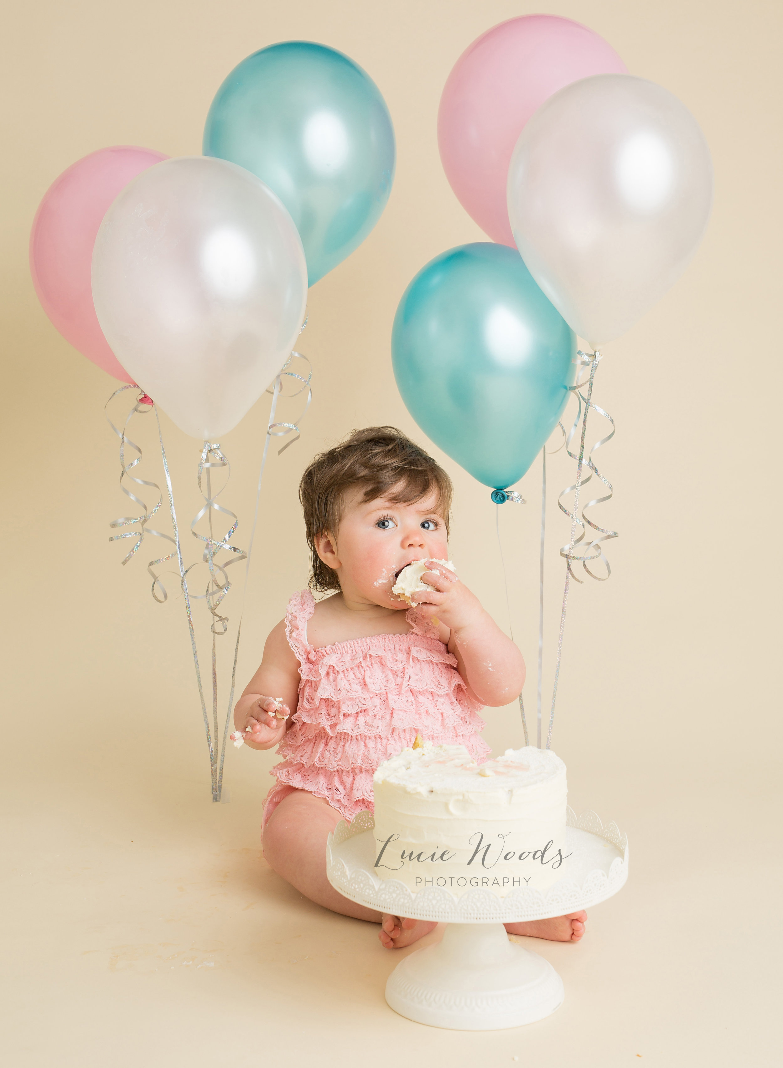 Newborn photographer baby photos photo Manchester Lancashire Rawtenstall Lucie Woods Photography cake smash milestones