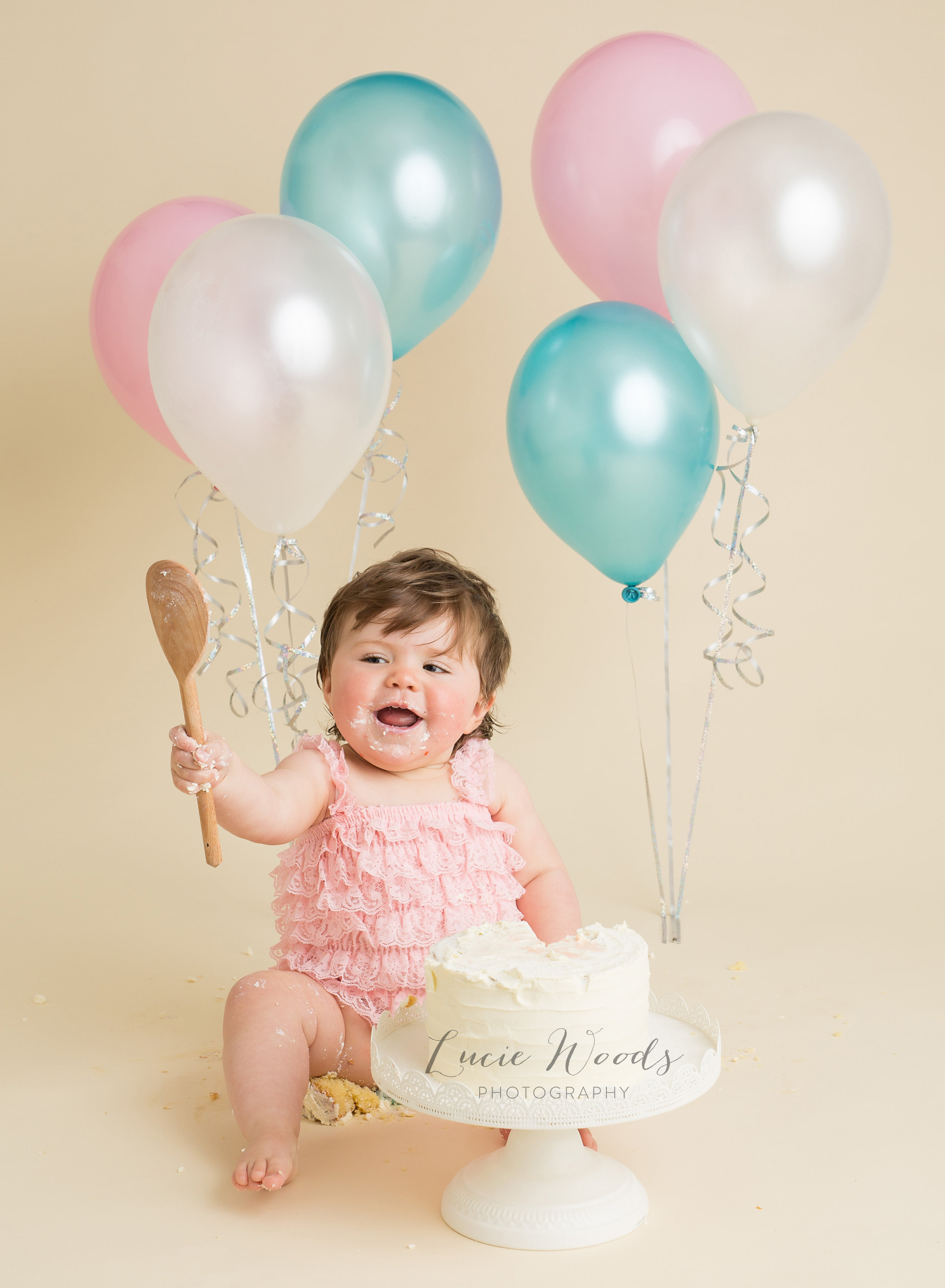 Newborn photographer baby photos photo Manchester Lancashire Rawtenstall Lucie Woods Photography cake smash milestones