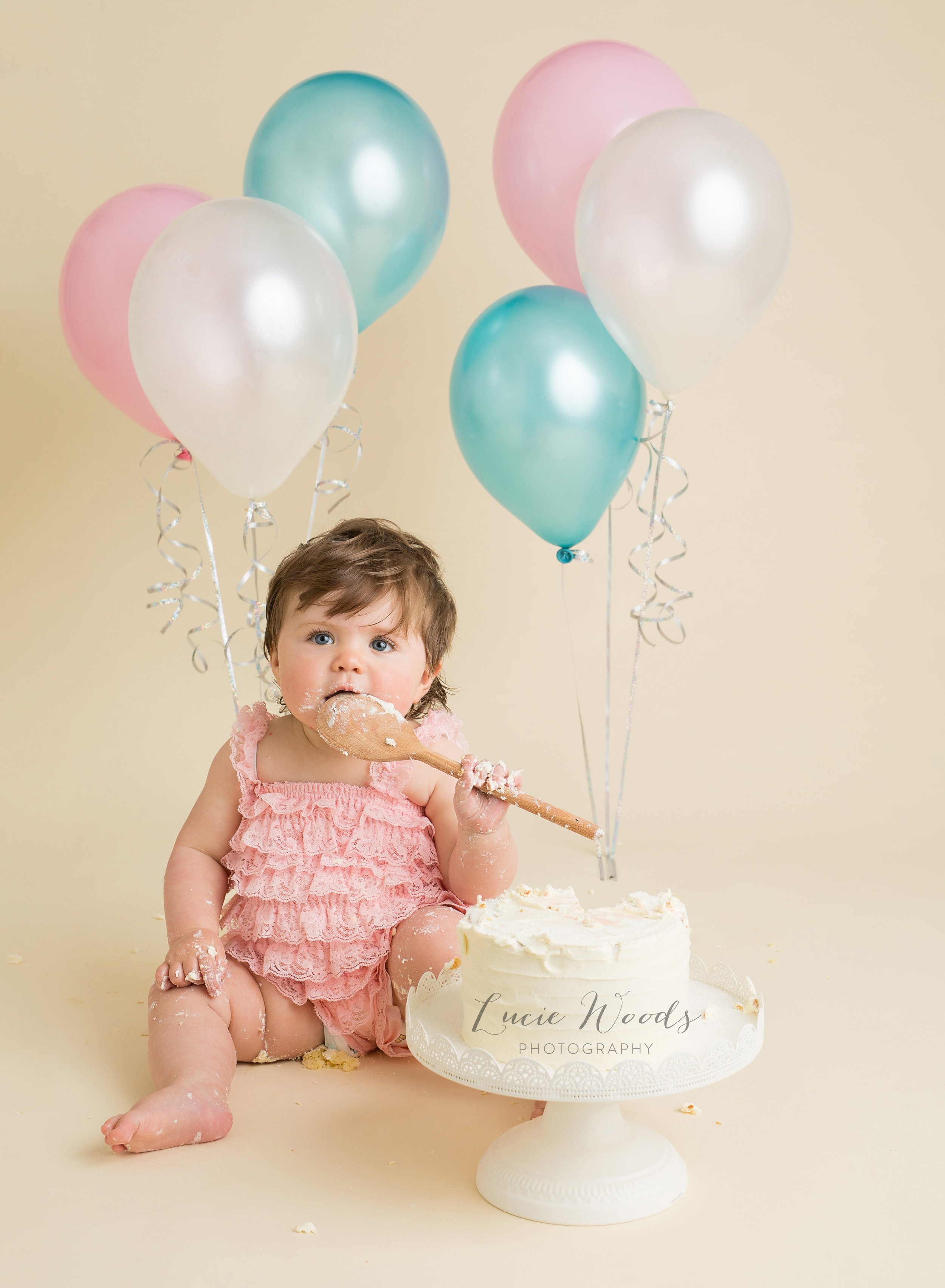 Newborn photographer baby photos photo Manchester Lancashire Rawtenstall Lucie Woods Photography cake smash milestones