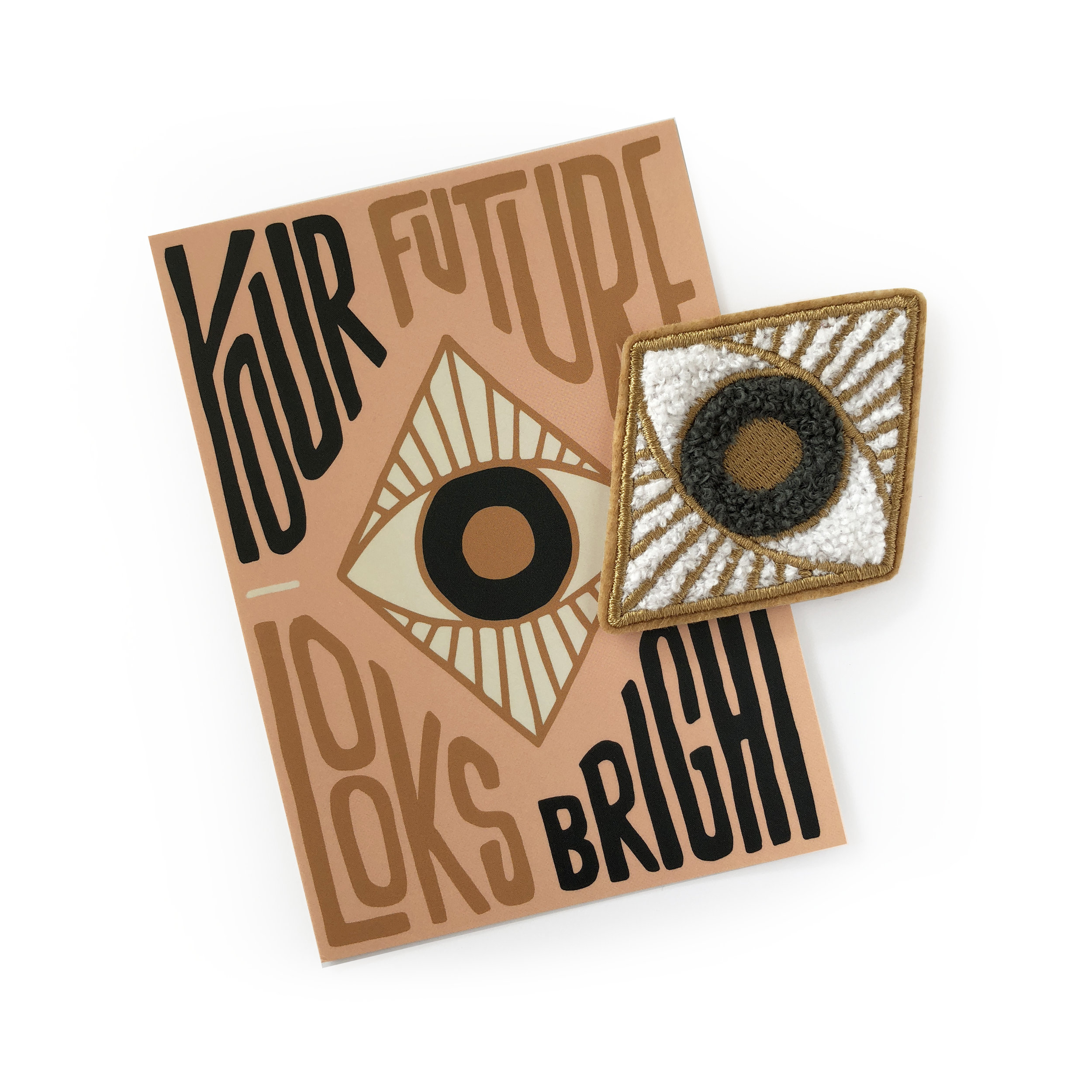 FUTURE LOOKS BRIGHT CHENILLE PATCH & MINI PRINT