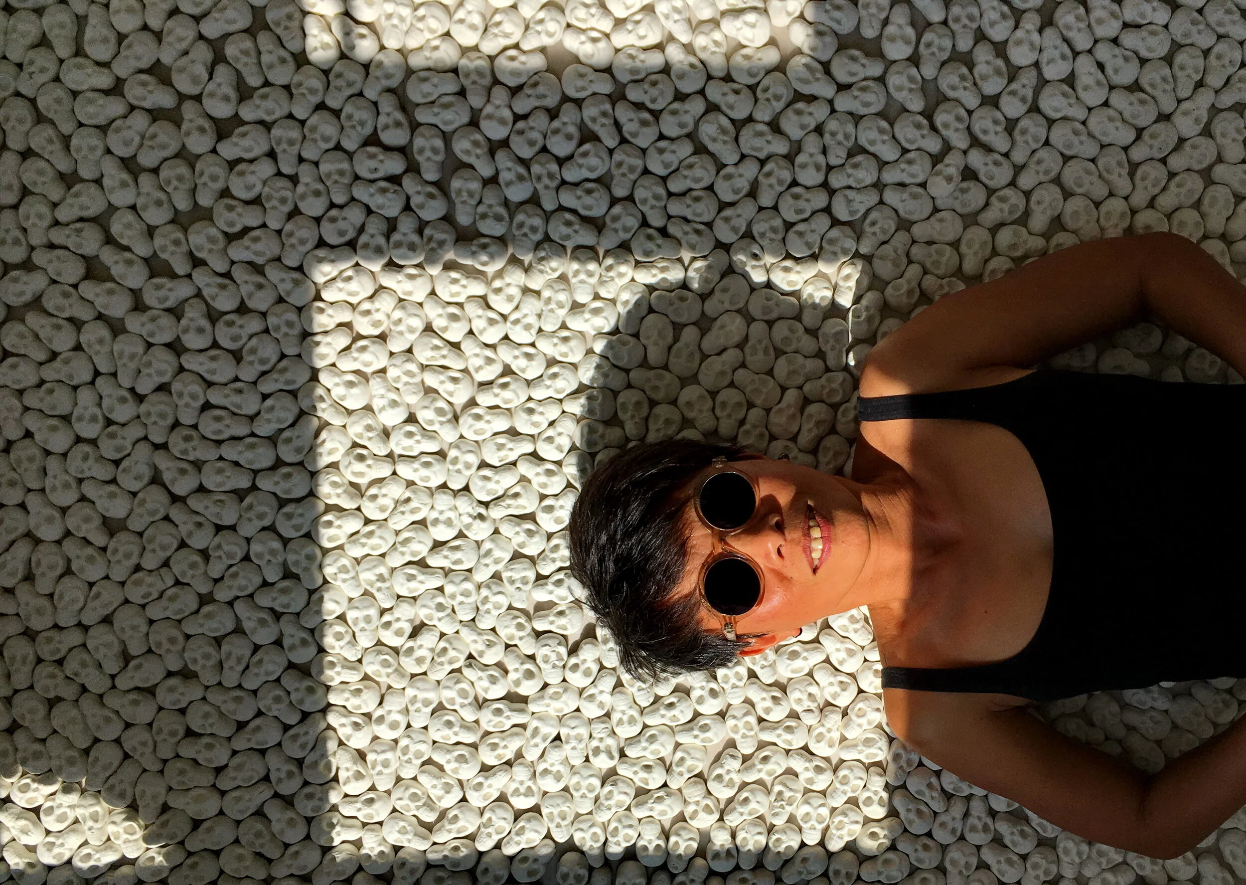 Nino Sarabutra_Installation_WHAT WILL YOU LEAVE BEHIND_The artist and the work in the afternoon sun.jpg