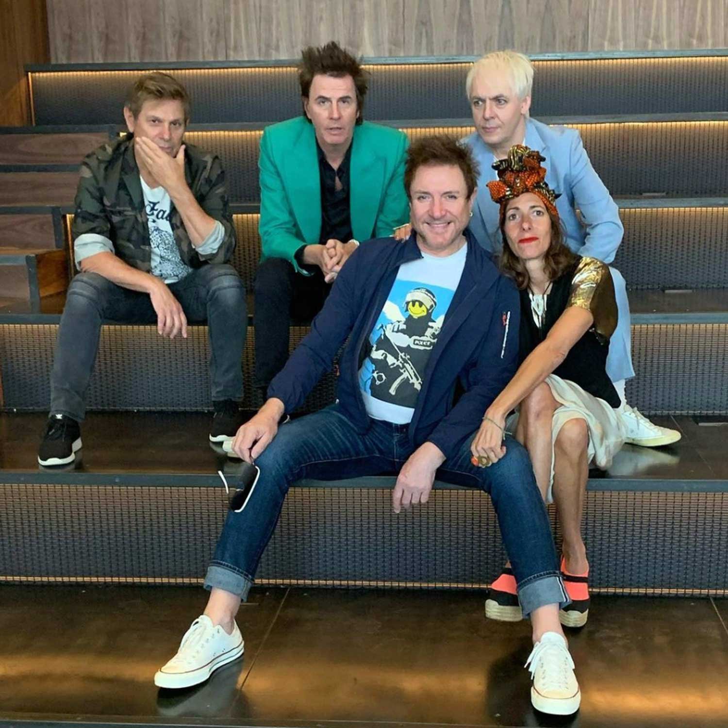 Oberon hosting friends Duran Duran at NeueHouse for their press day in 2021