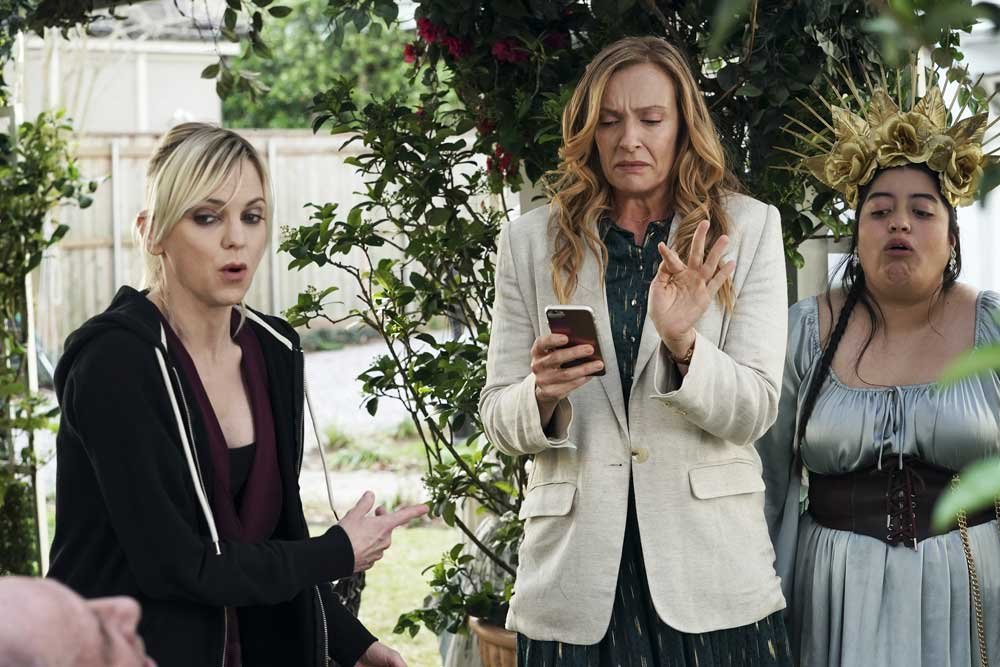 Toni Collette, Anna Faris, and Keyla Monterroso Mejia in The Estate (2022)