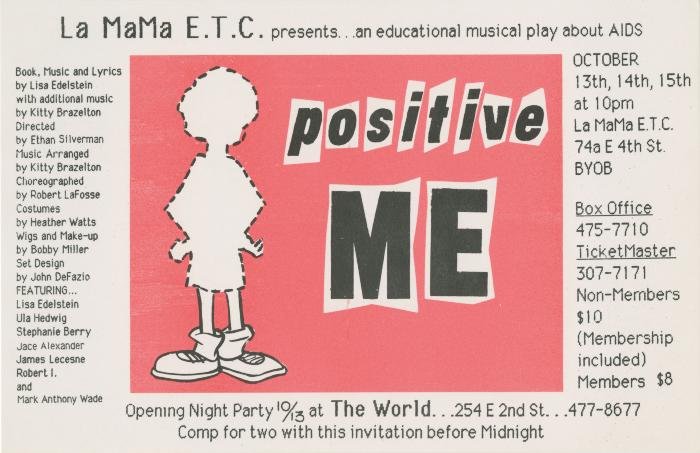 Promotional Flyer for Lisa Edelstein's "Positive Me" (Copy) (Copy) (Copy)