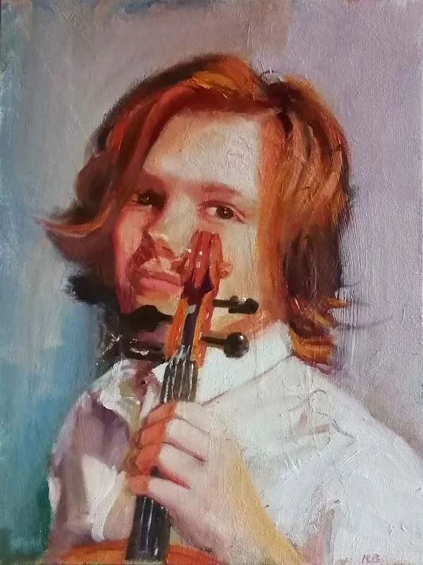Title: Boy and violin