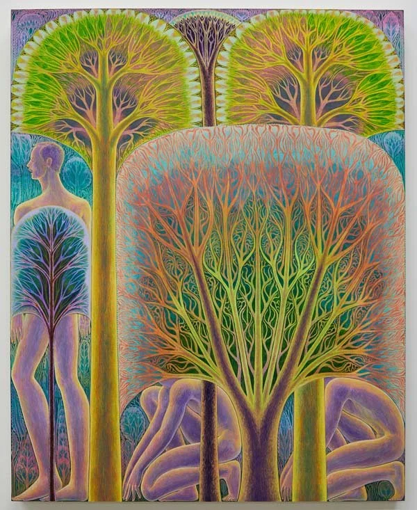   Ready to Dig,  2023, acrylic on panel, 30 x 24 Bryan Rogers 